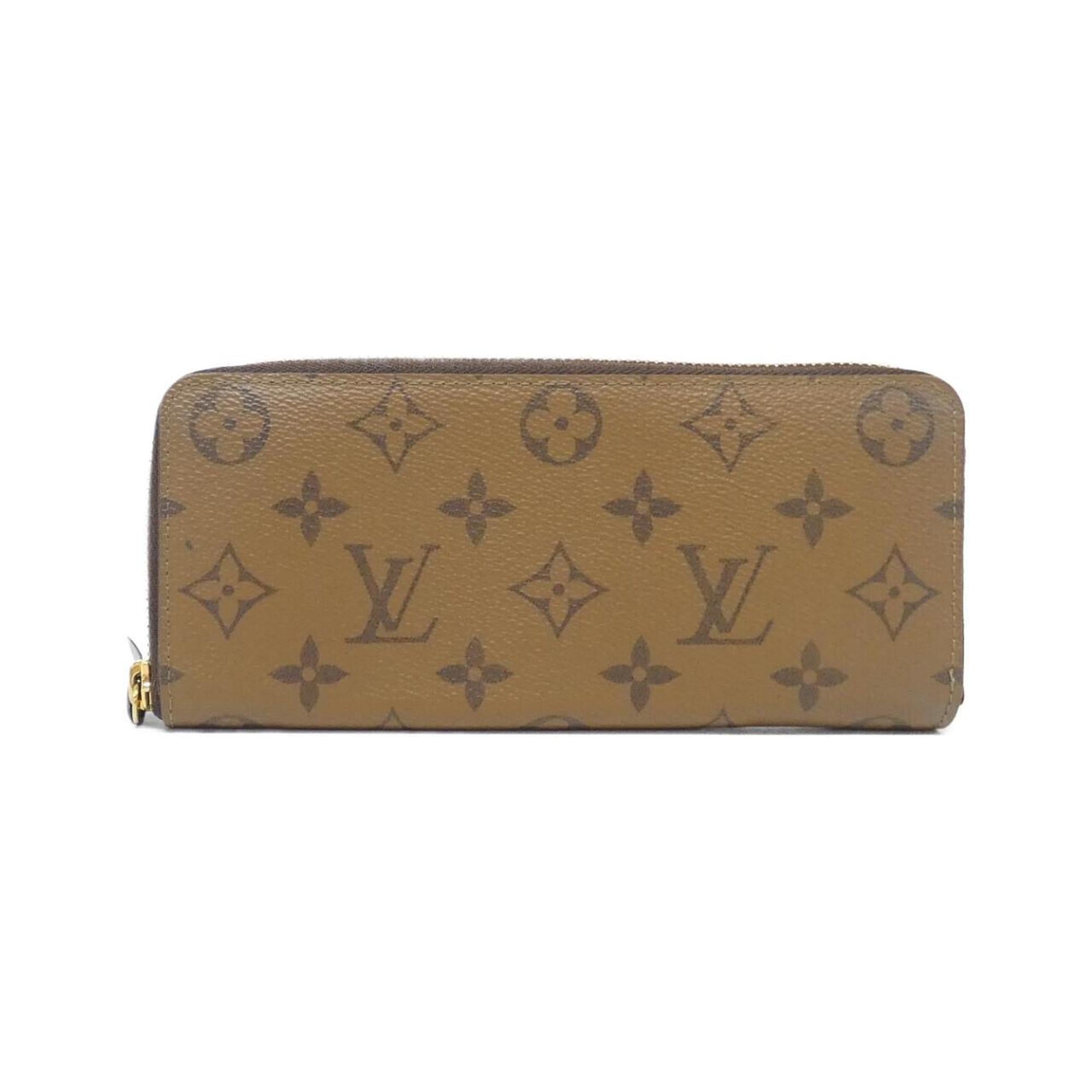 Louis Vuitton Brown Coated Canvas Long Wallet (Bi-Fold) (Pre-Owned)