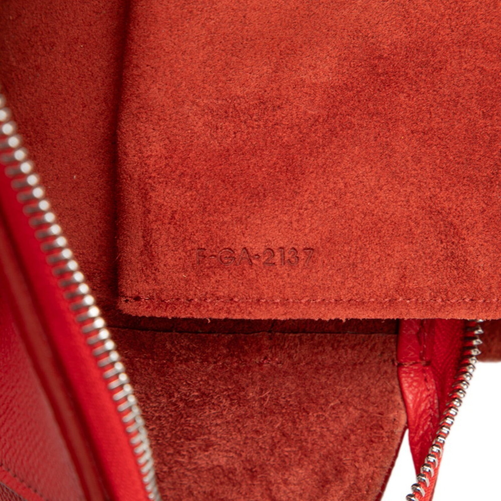 Celine Red Color Leather Handbag Shoulder Bag (Pre-Owned)