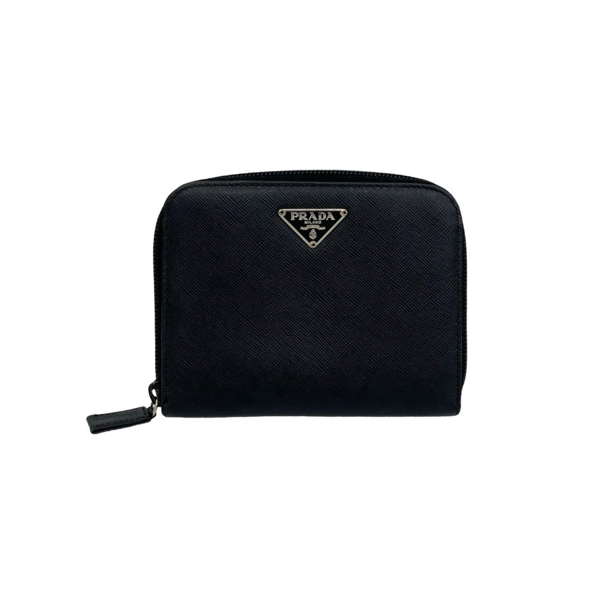 Prada Black Leather Wallet (Bi-Fold) (Pre-Owned)