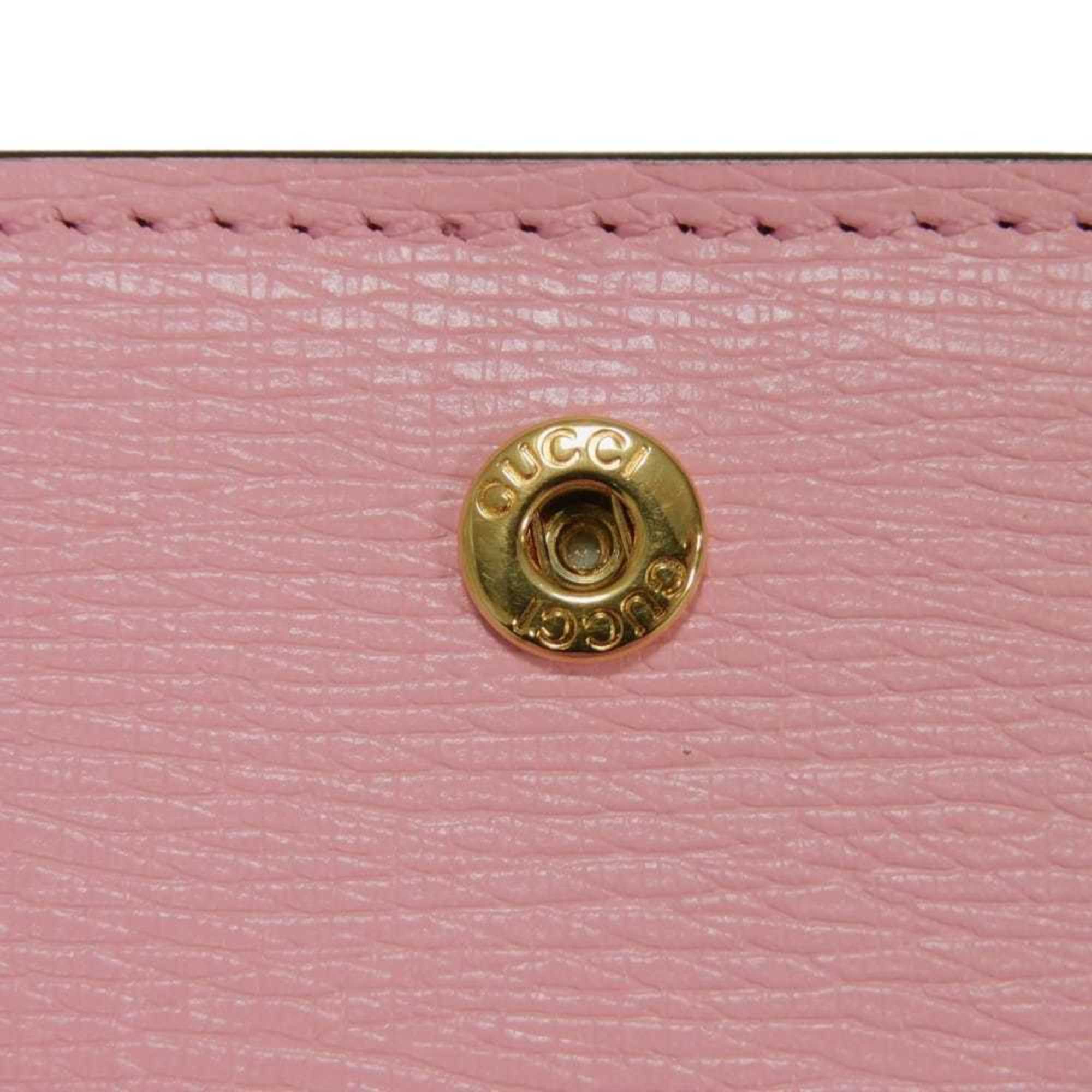 Gucci Light Pink Pink Leather Wallet (Bi-Fold) (Pre-Owned)