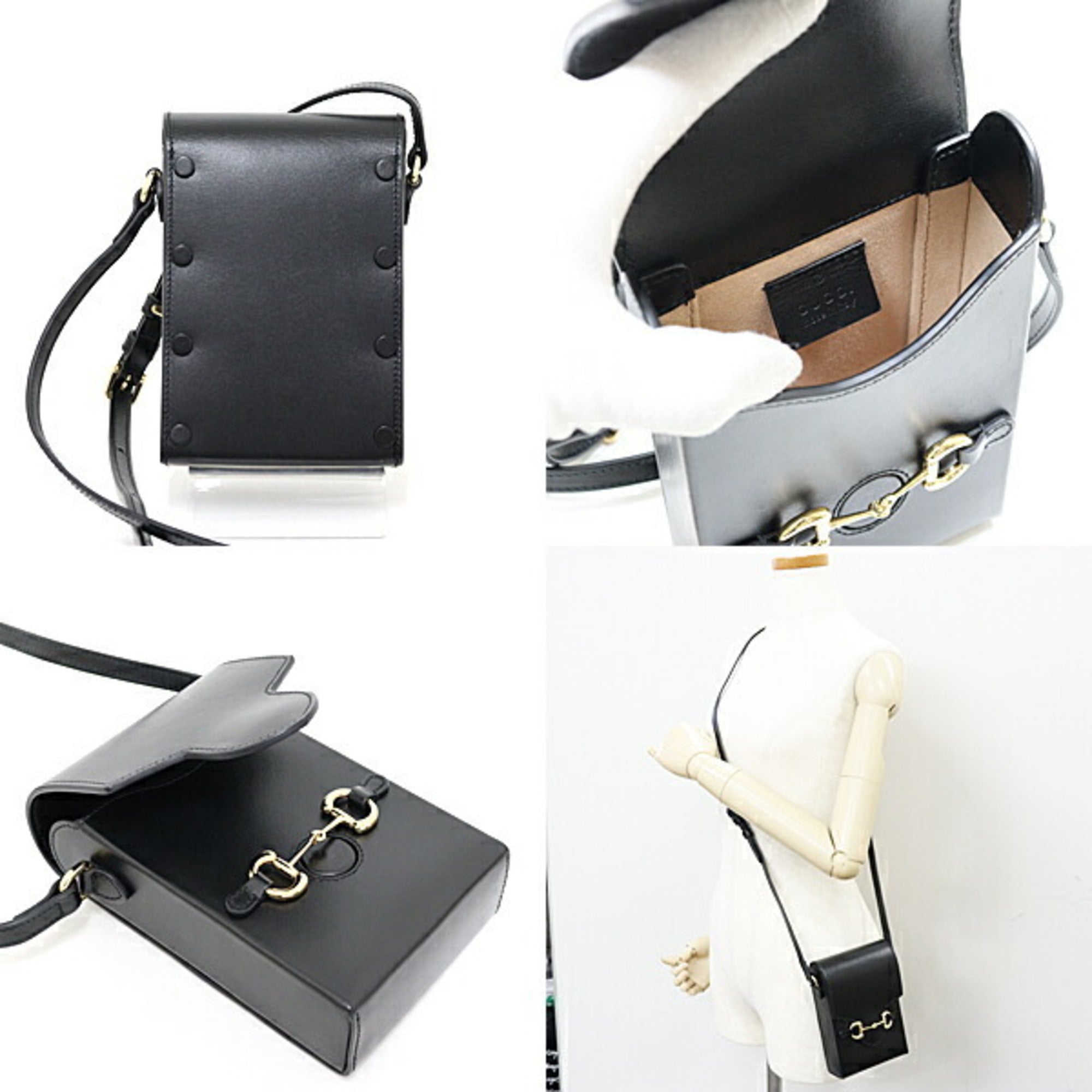 Gucci Black Leather Shoulder Bag (Pre-Owned)