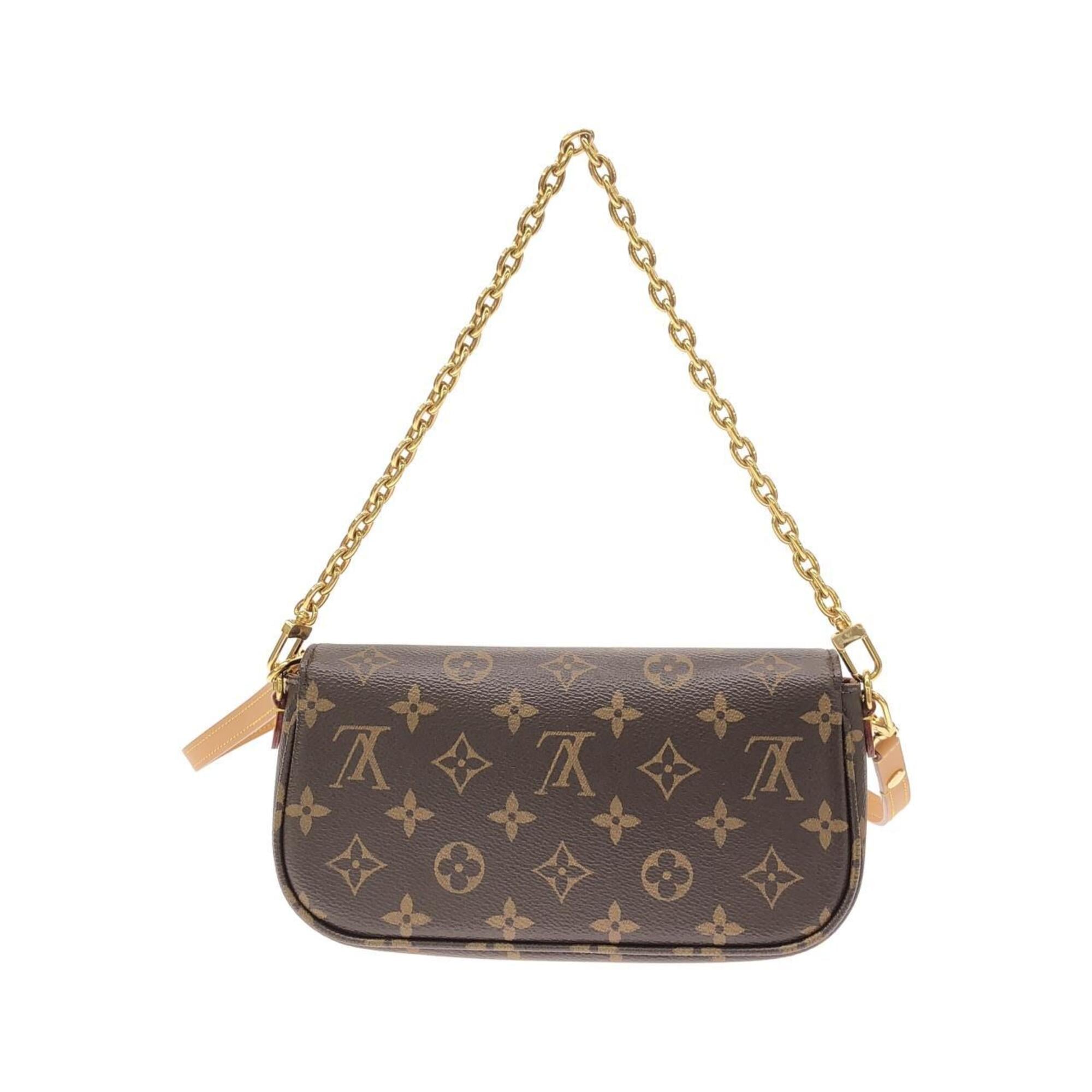 Louis Vuitton Marron Coated Canvas Shoulder Bag (Pre-Owned)