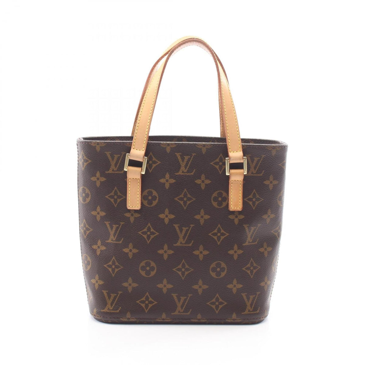 Louis Vuitton Brown Coated Canvas Leather Handbag (Pre-Owned)
