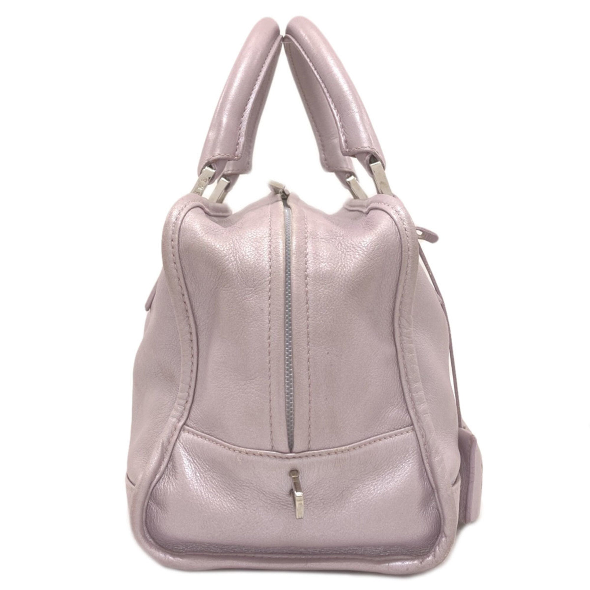 Loewe Purple Leather Handbag (Pre-Owned)