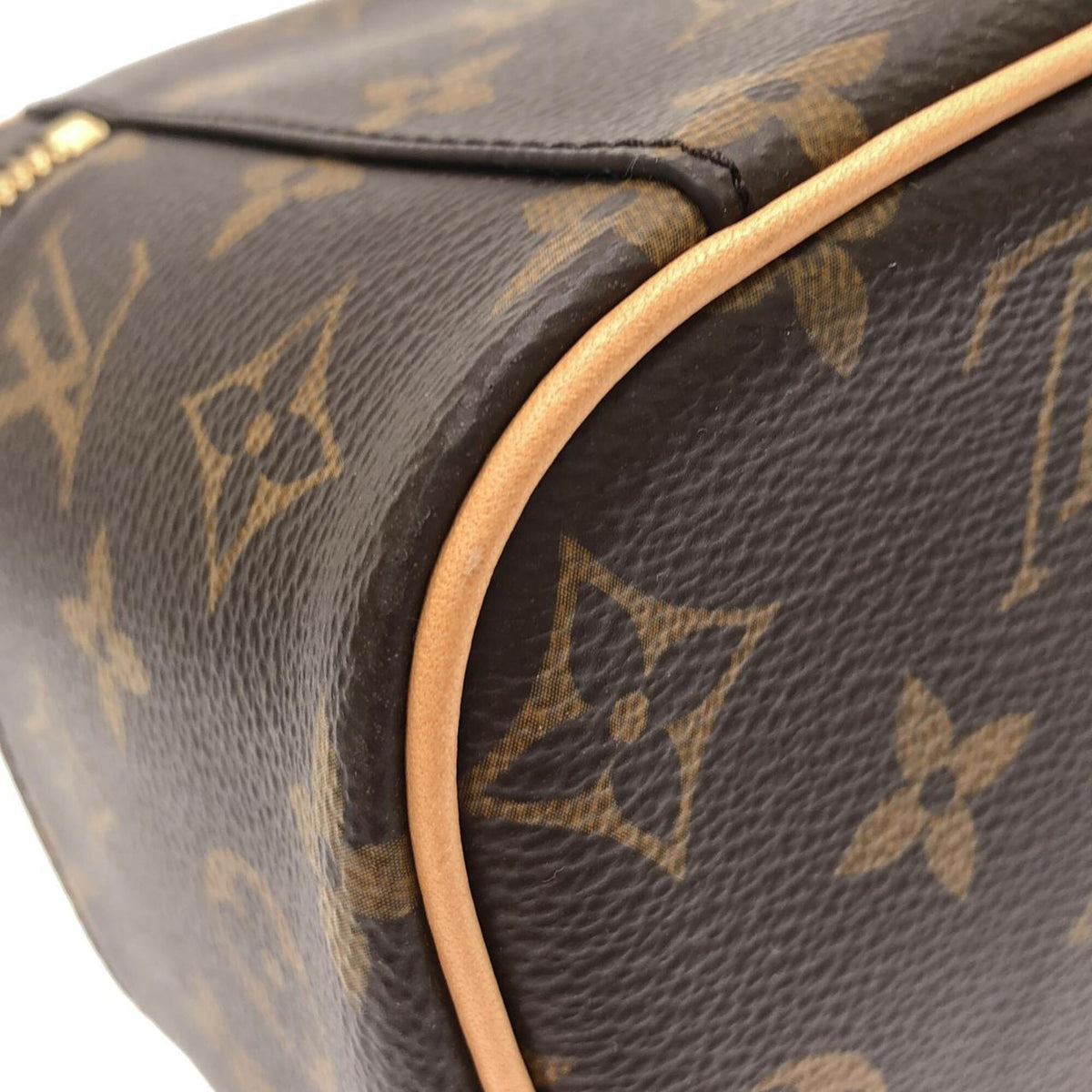 Louis Vuitton Marron Monogram Coated Canvas Handbag (Pre-Owned)