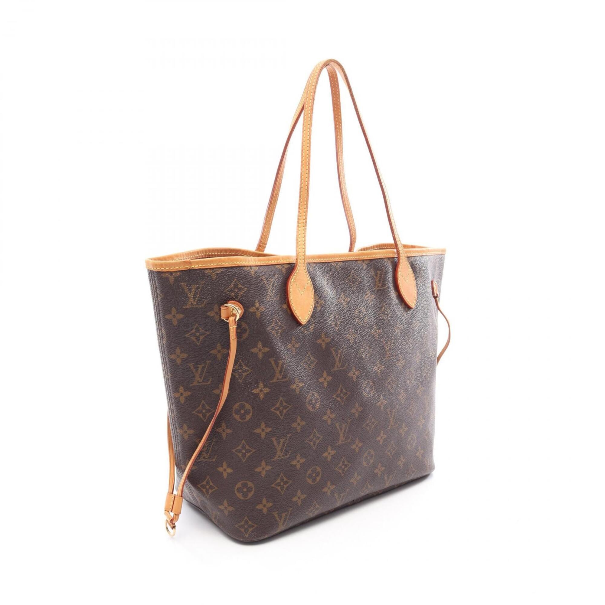 Louis Vuitton Brown Coated Canvas Leather Handbag Tote Bag (Pre-Owned)