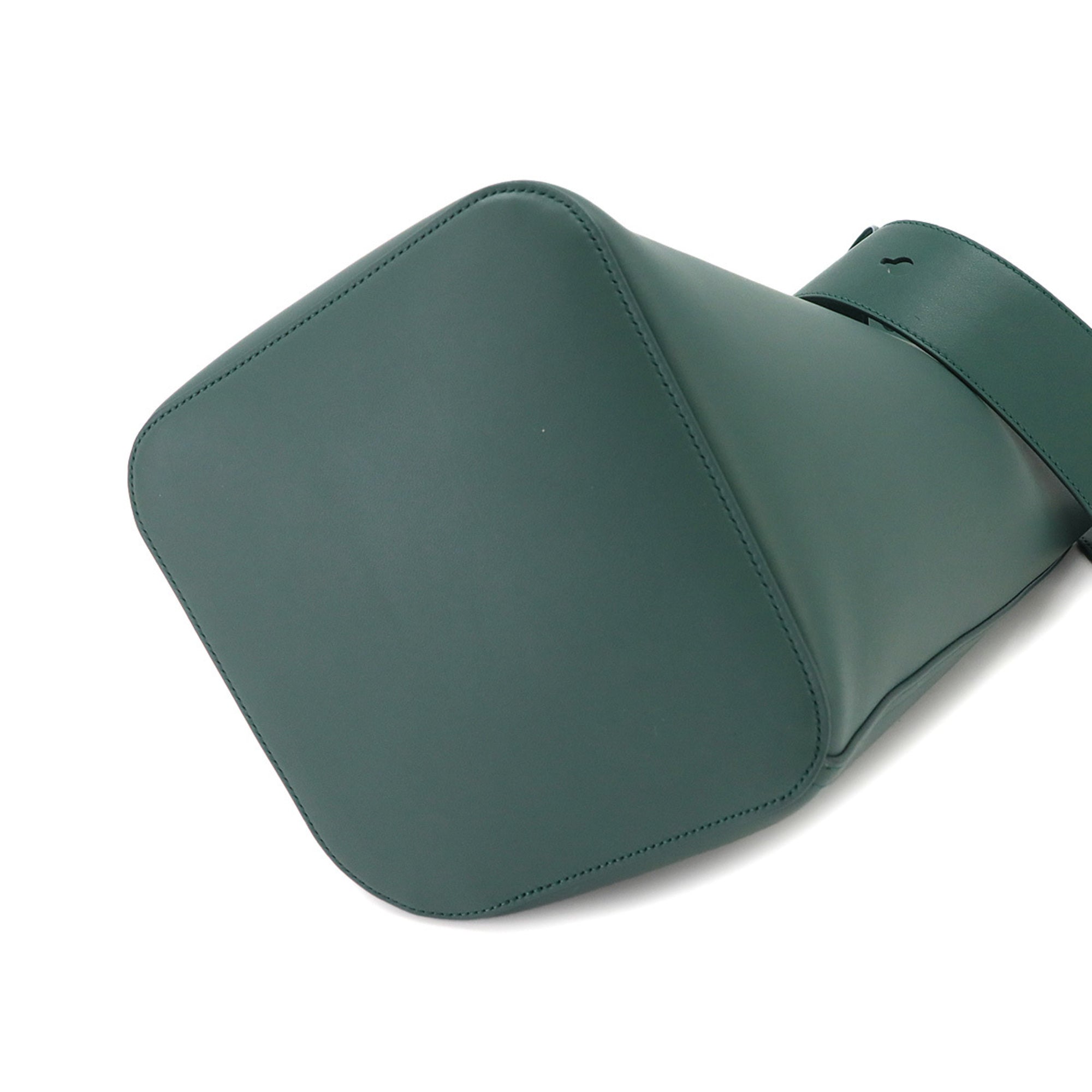 Loewe Green Leather Handbag Shoulder Bag (Pre-Owned)