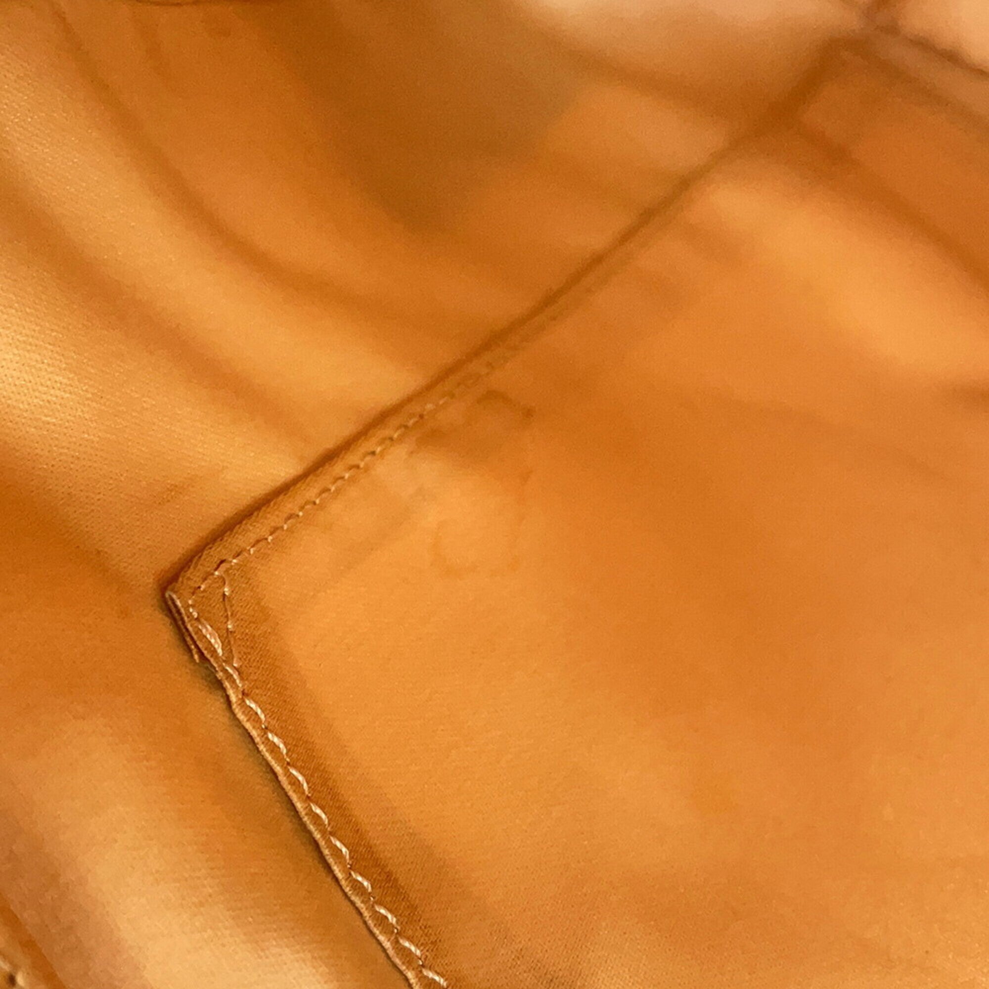 Chanel Beige Grained Calfskin Handbag (Pre-Owned)