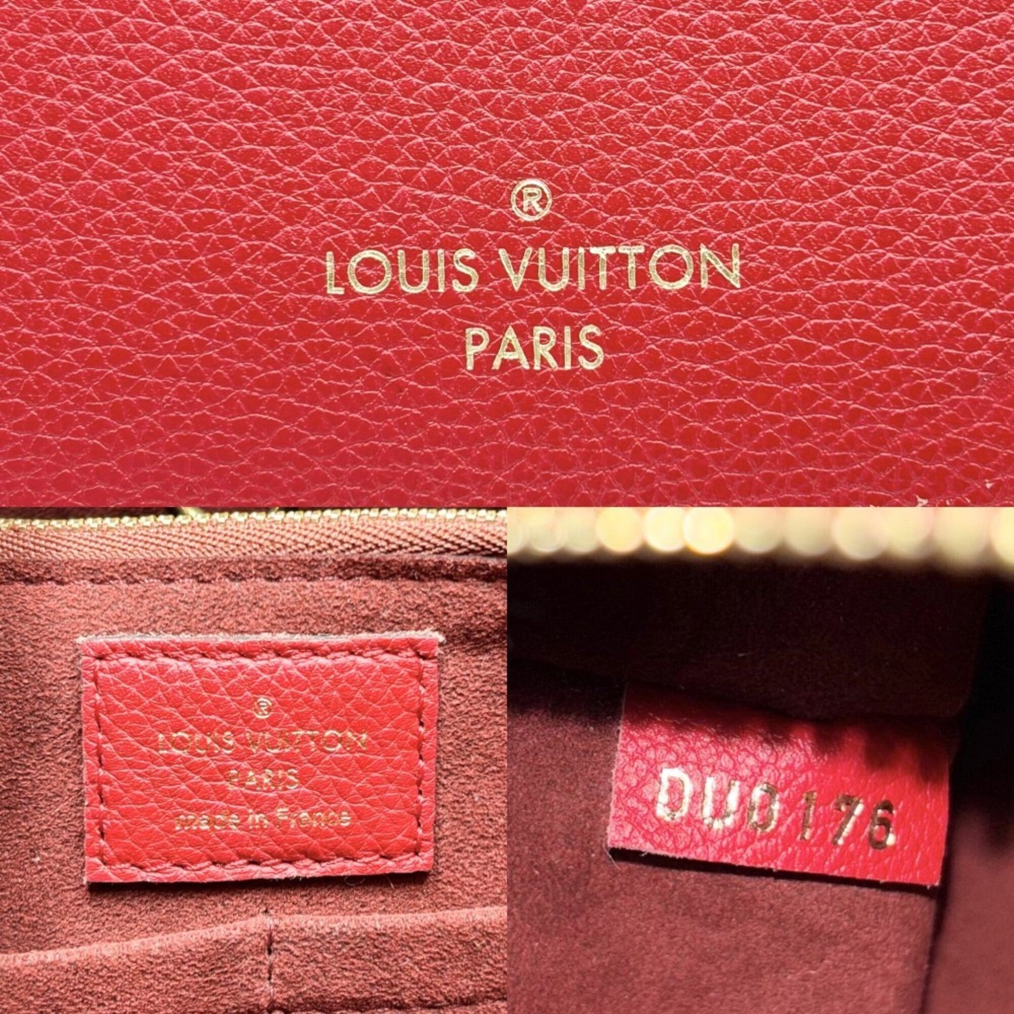 Louis Vuitton Monogram Brown Cerise Monogram Red Color Monogram Handbag Tote Bag (Pre-Owned)