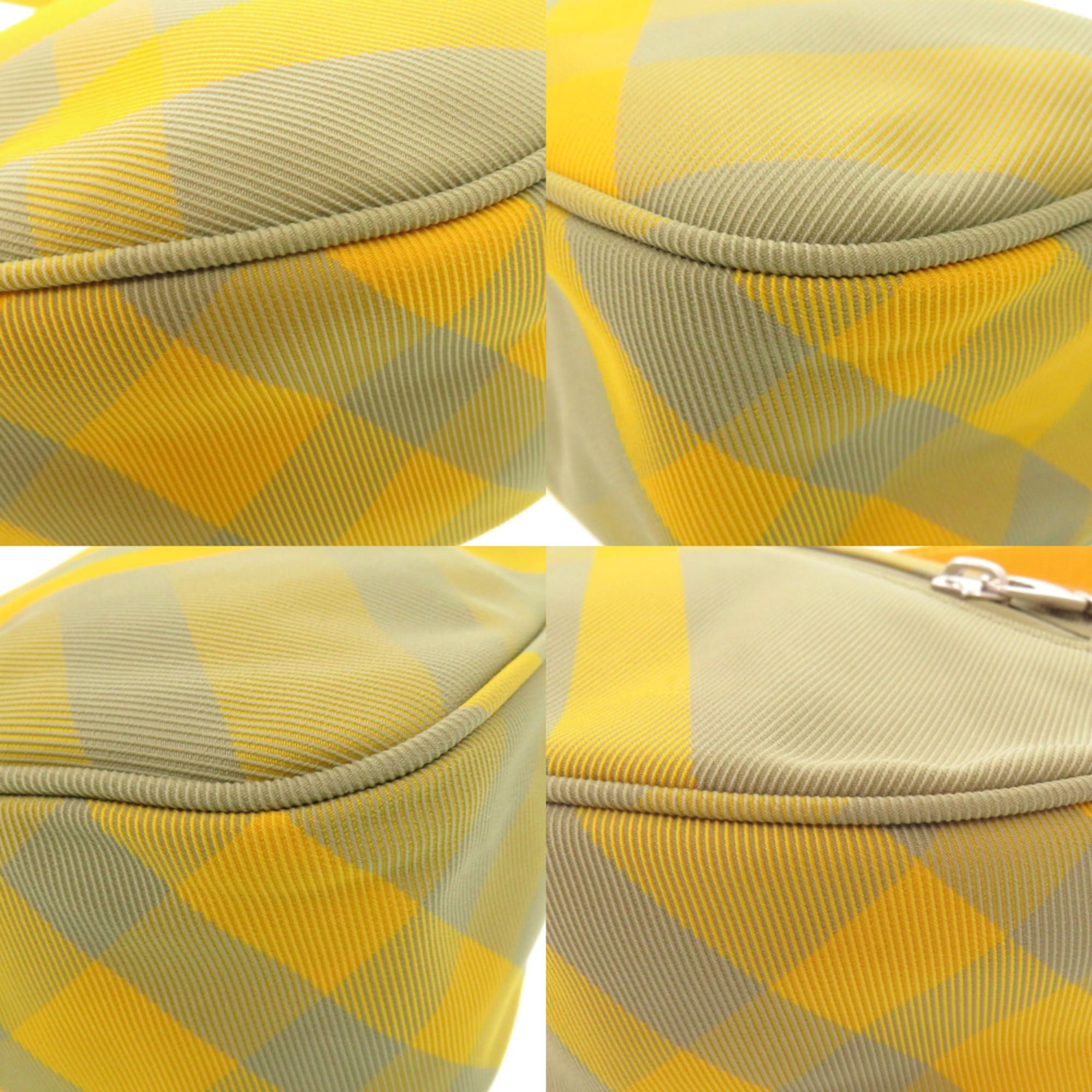 Burberry Khaki Yellow Nylon Shoulder Bag (Pre-Owned)
