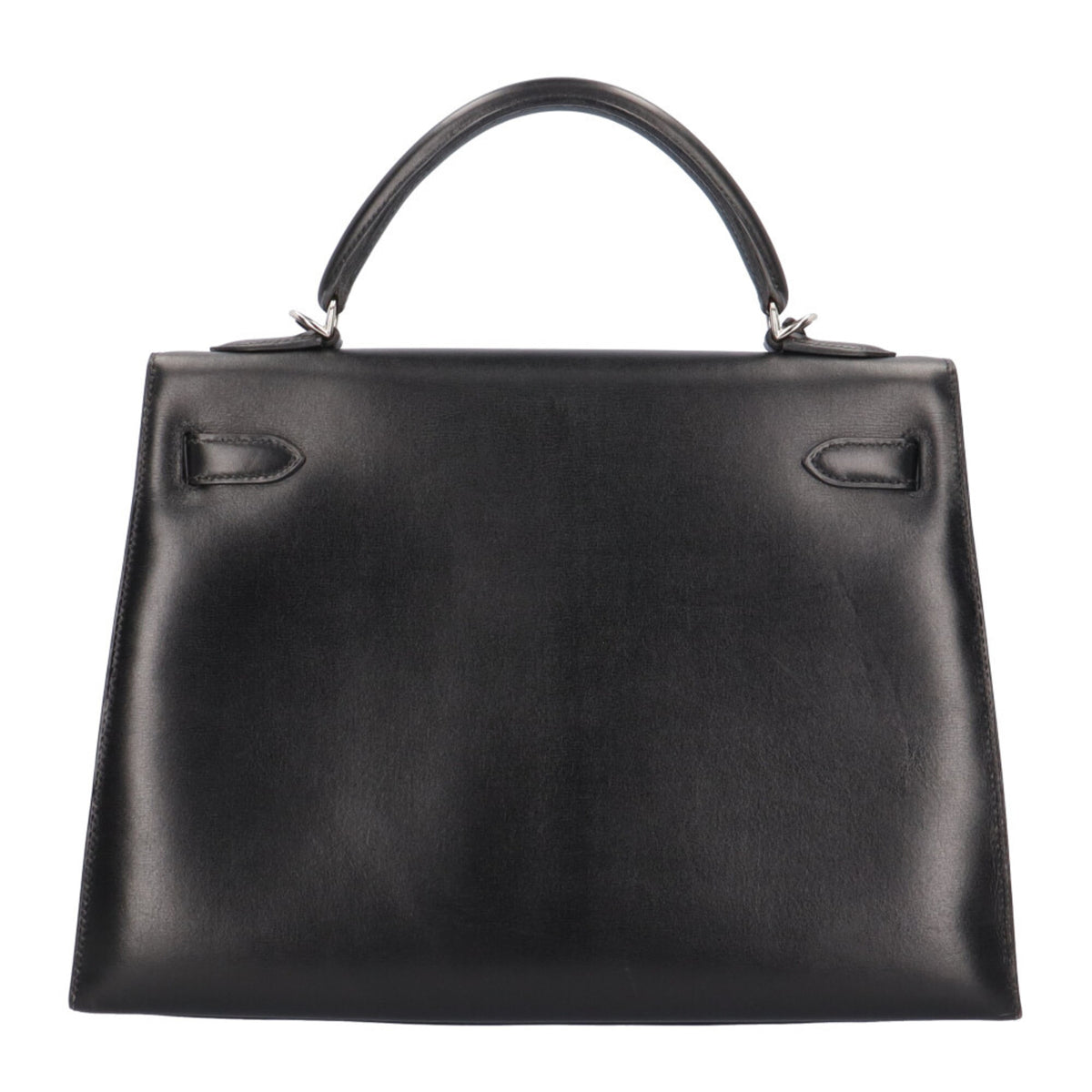 Hermes Black Box Calf Leather Shoulder Bag (Pre-Owned)