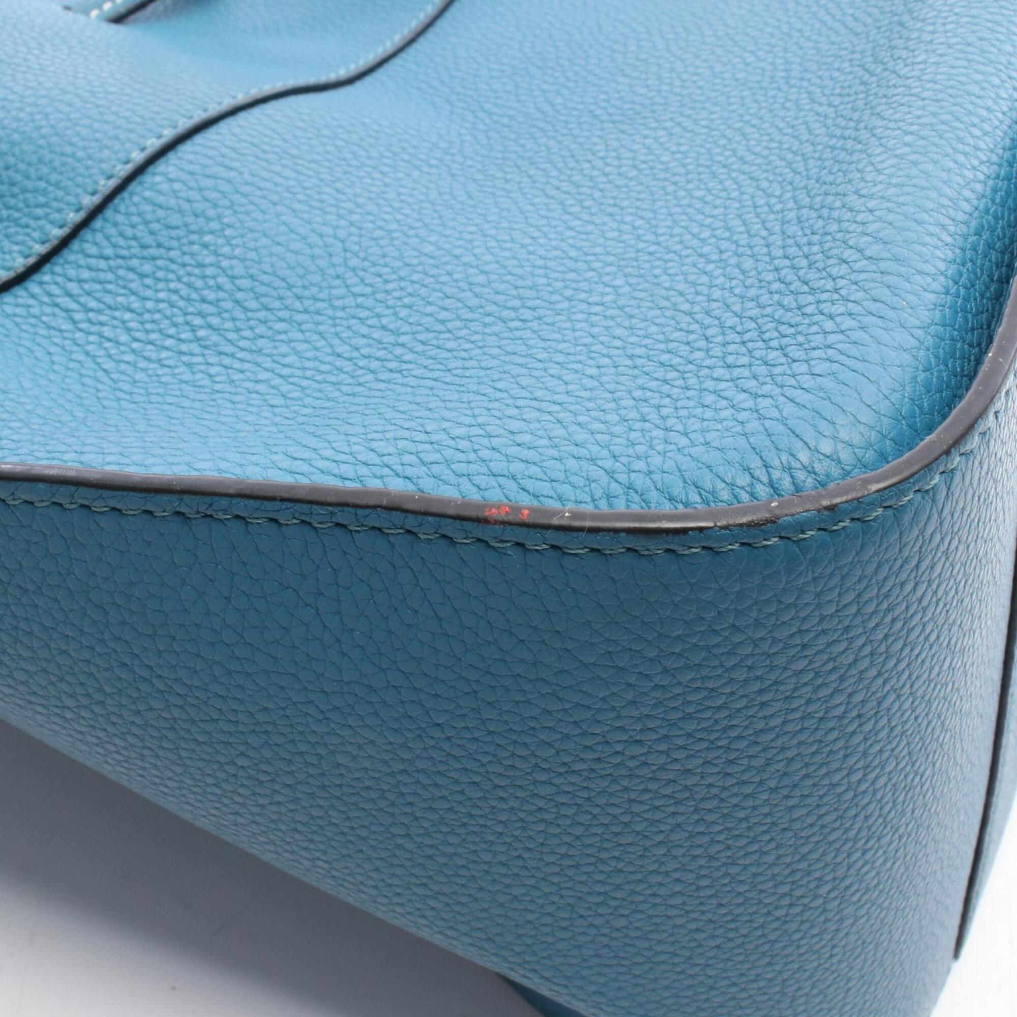 Loewe Blue Leather Handbag (Pre-Owned)