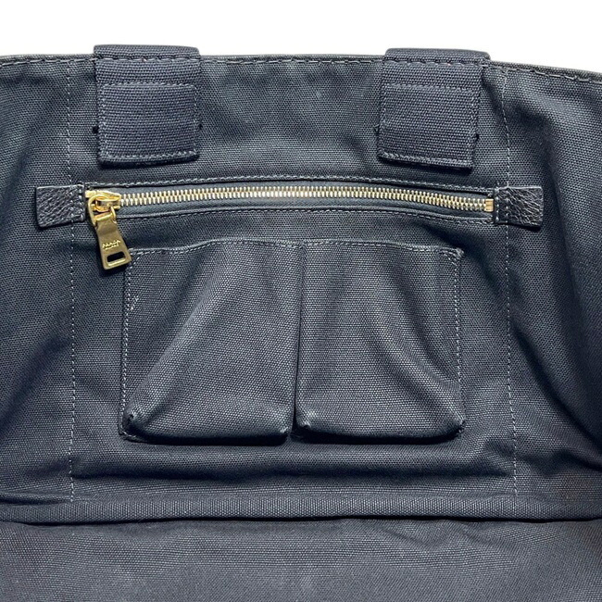 Prada Black Canvas Tote Bag (Pre-Owned)