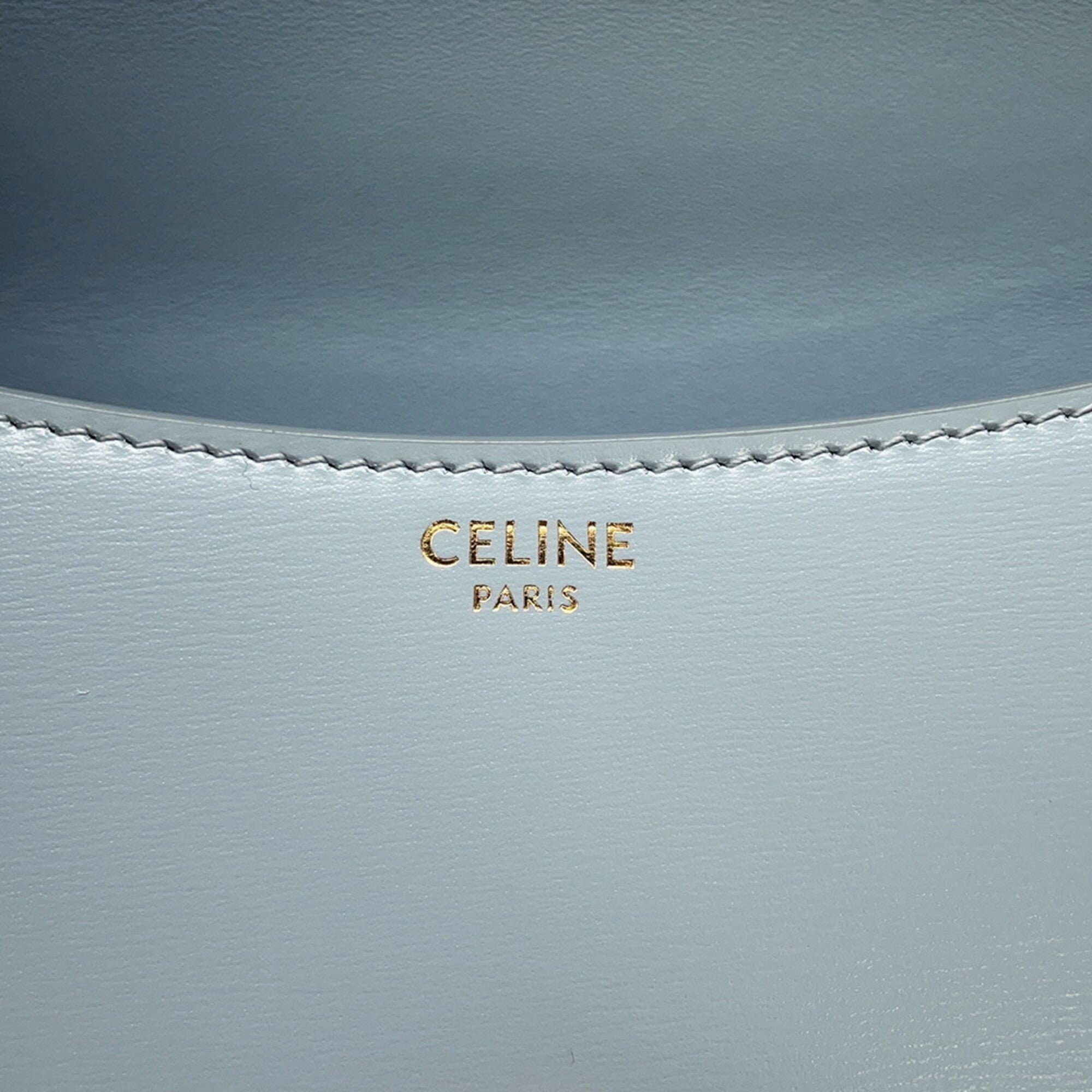 Celine Light Blue Leather Handbag (Pre-Owned)