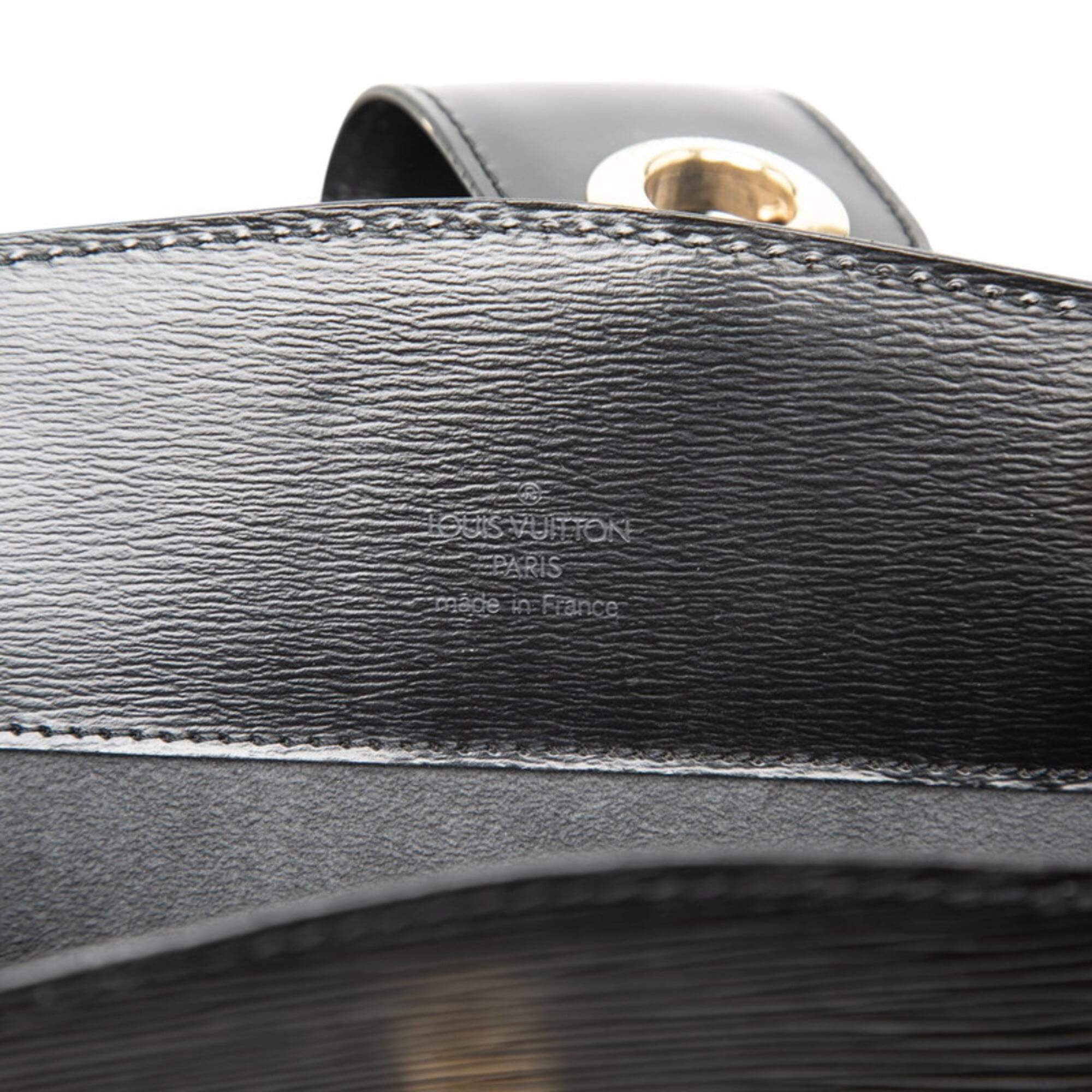 Louis Vuitton Black Noir Leather Shoulder Bag (Pre-Owned)