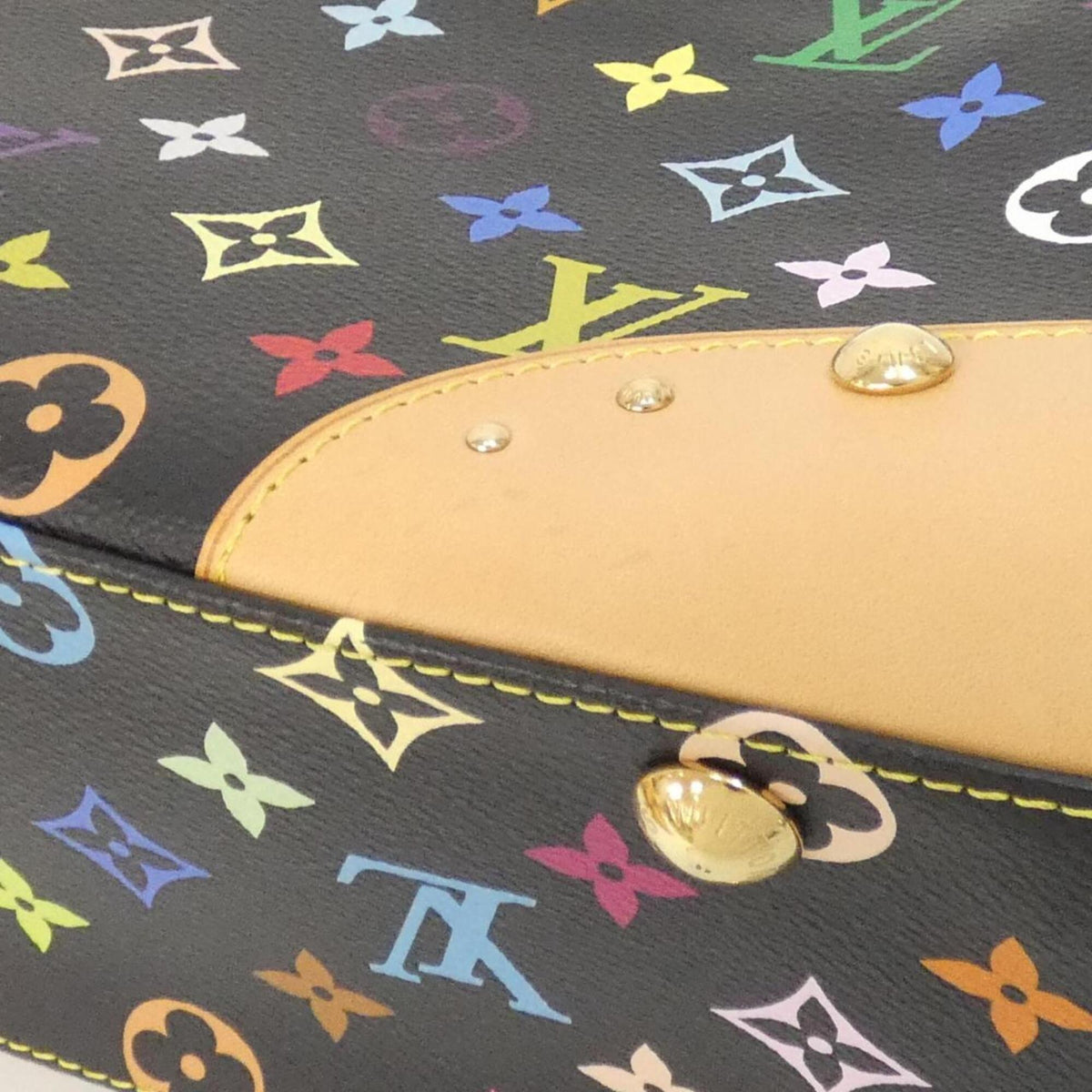 Louis Vuitton Black Coated Canvas Handbag (Pre-Owned)