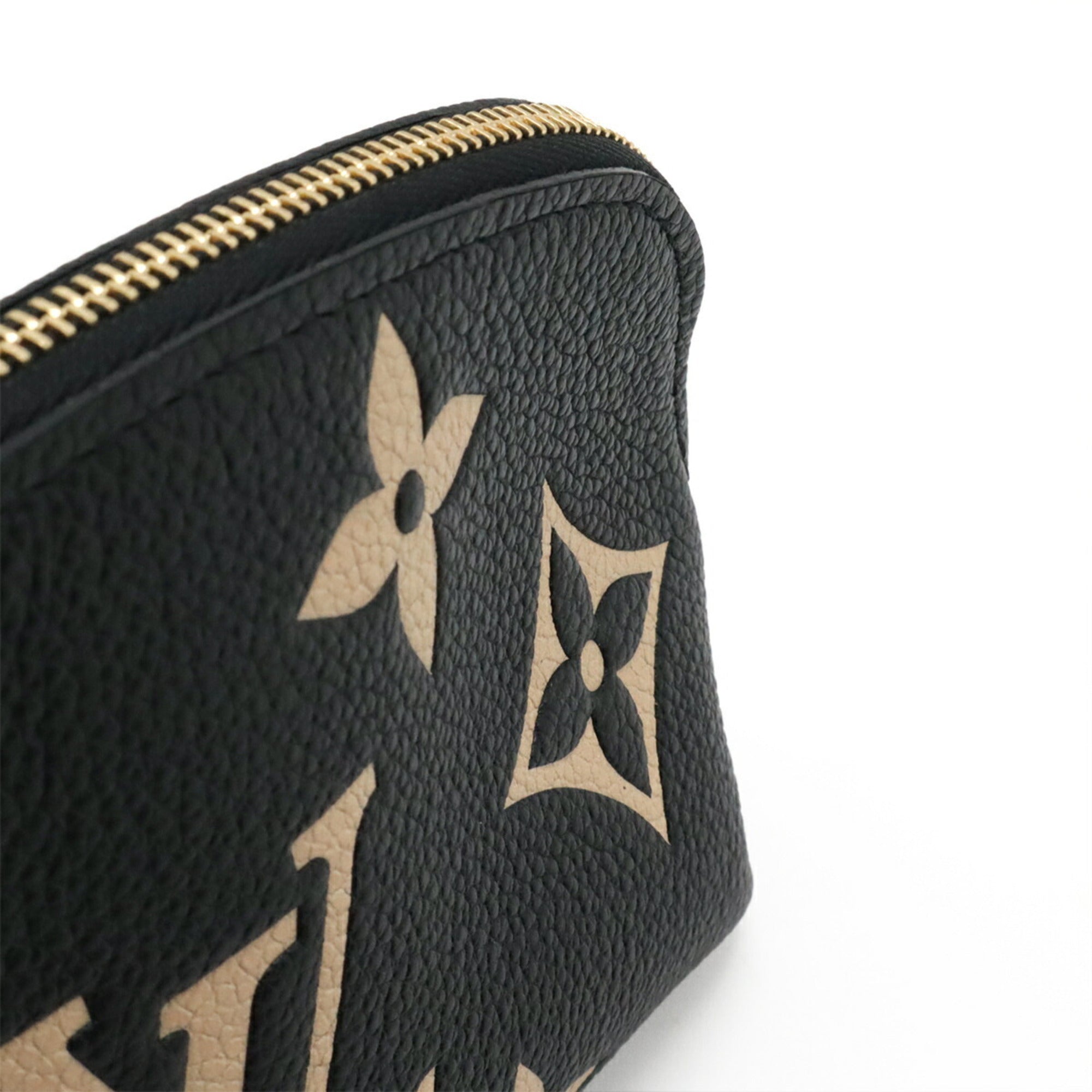 Louis Vuitton Monogram Empreinte Beige Black Monogram Empreinte Pochette (Pre-Owned)