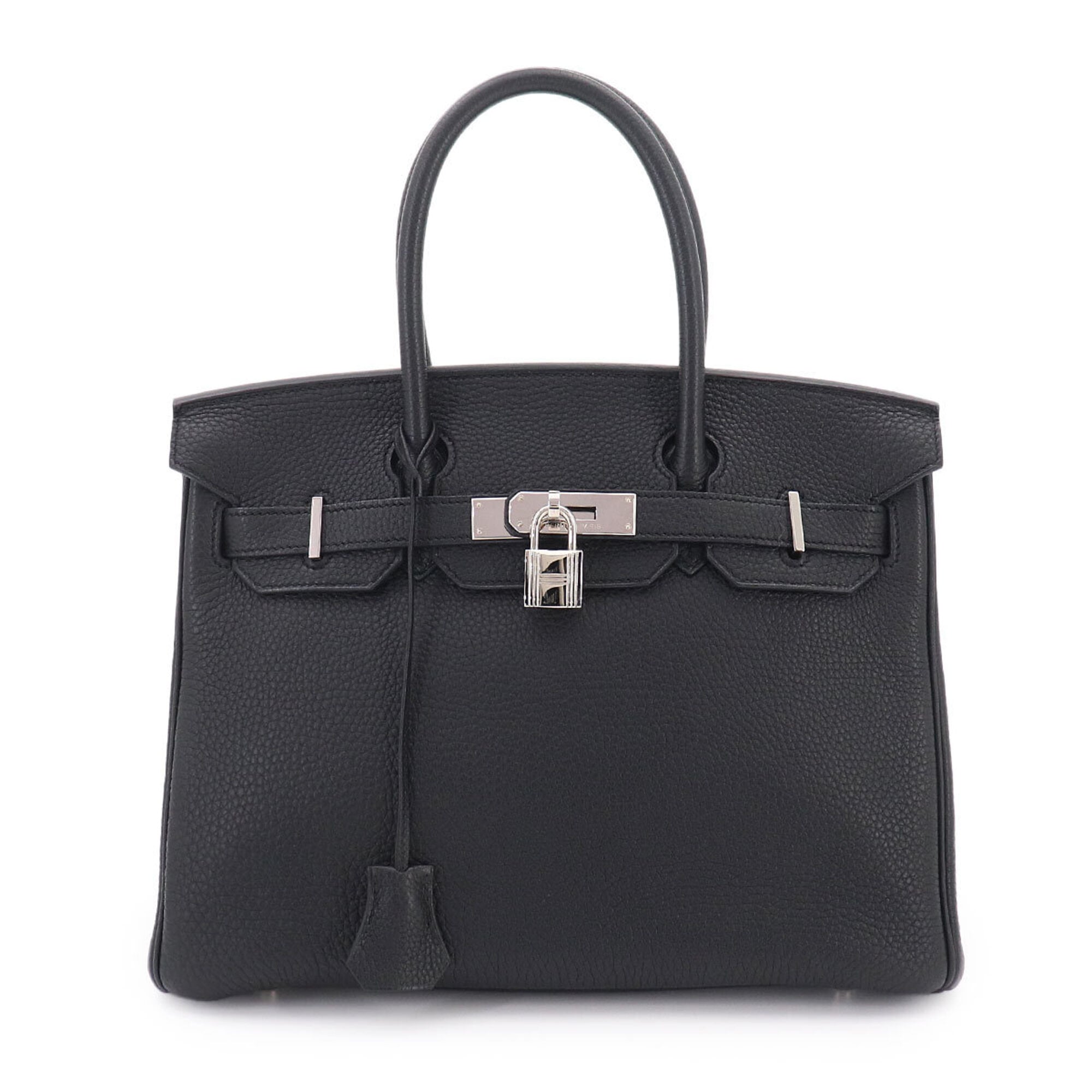 Hermes Black Togo Leather Handbag (Pre-Owned)