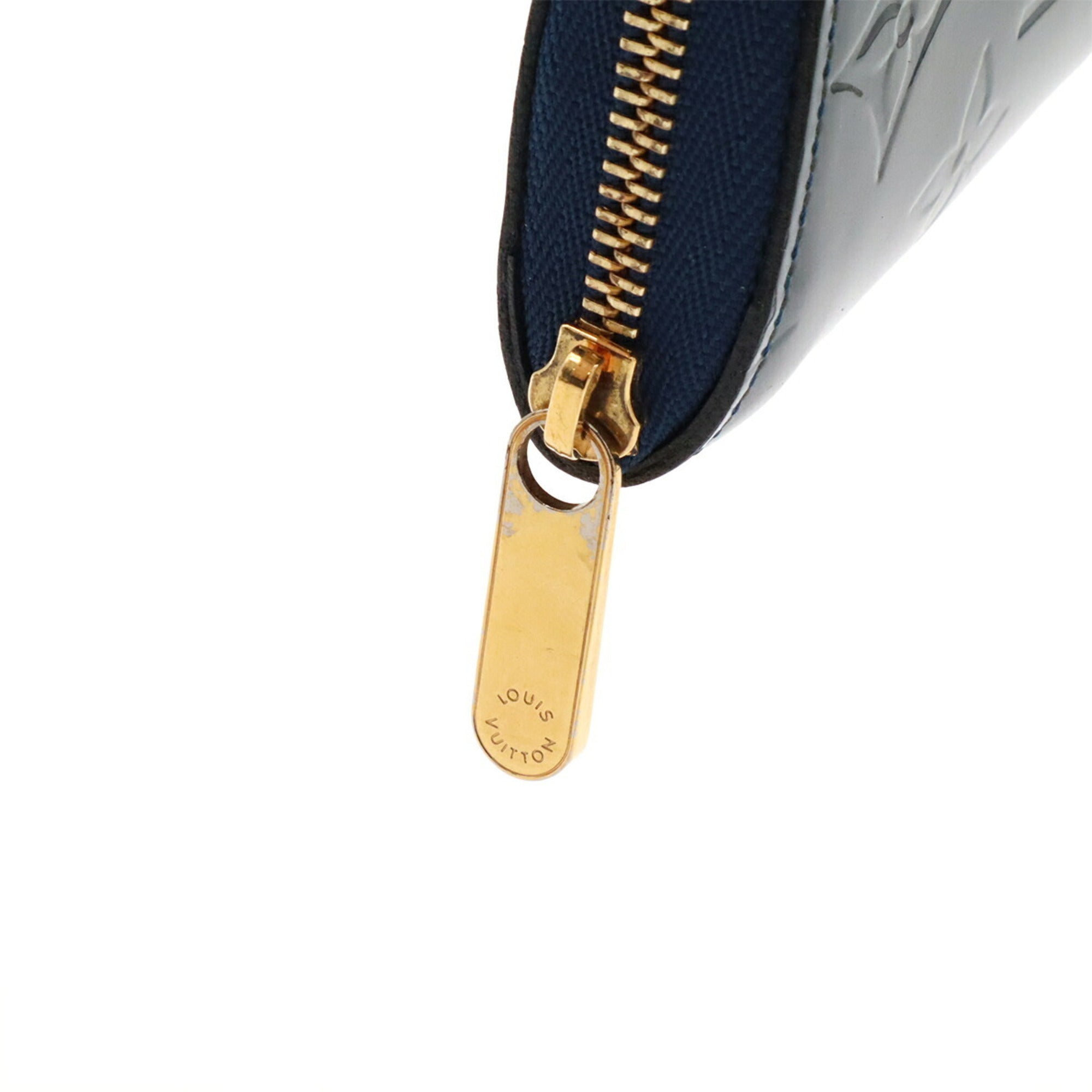 Louis Vuitton Blue Nuit Leather Coin Purse/Coin Case (Pre-Owned)