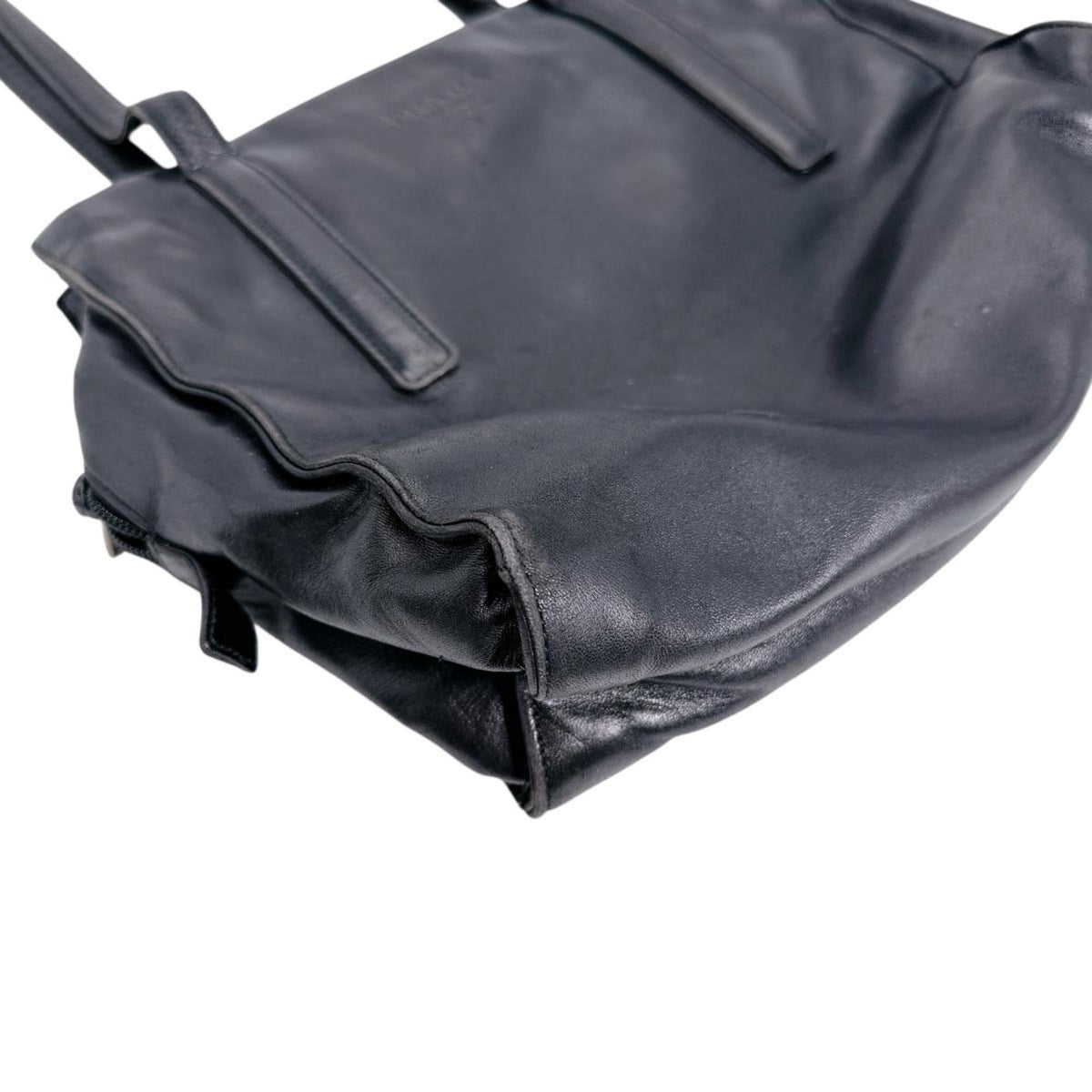 Prada Black Leather Tote Bag (Pre-Owned)