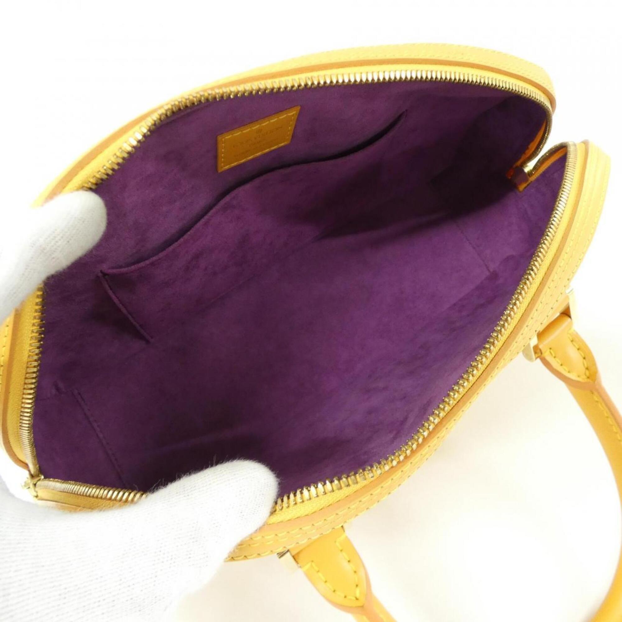 Louis Vuitton Yellow Leather Handbag (Pre-Owned)