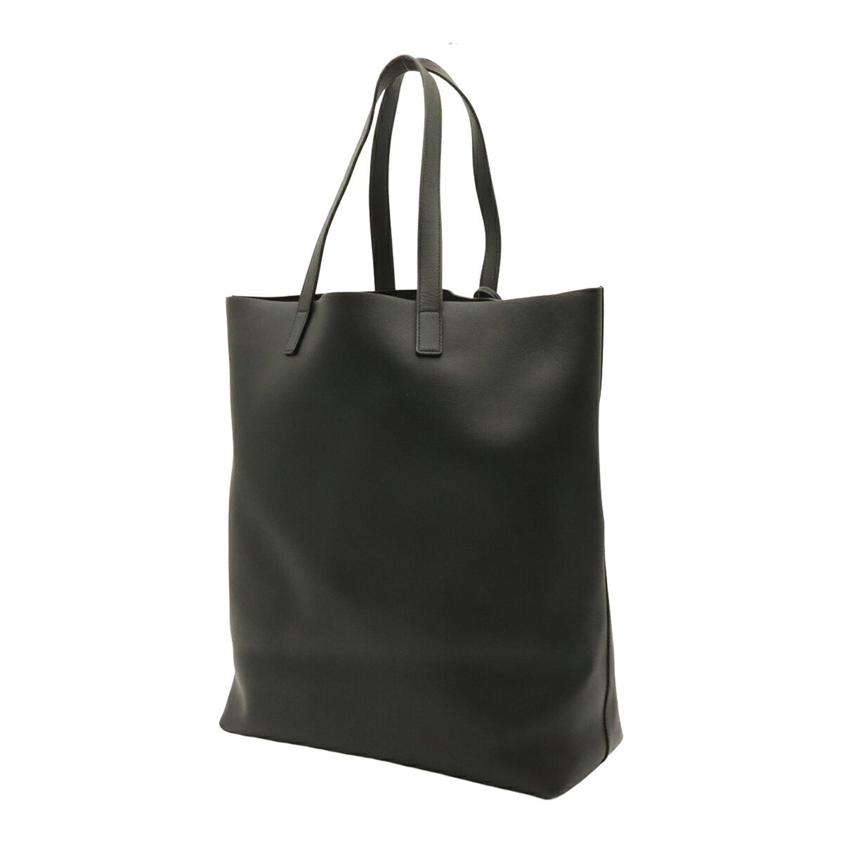 Yves Saint Laurent Black Leather Handbag Tote Bag (Pre-Owned)