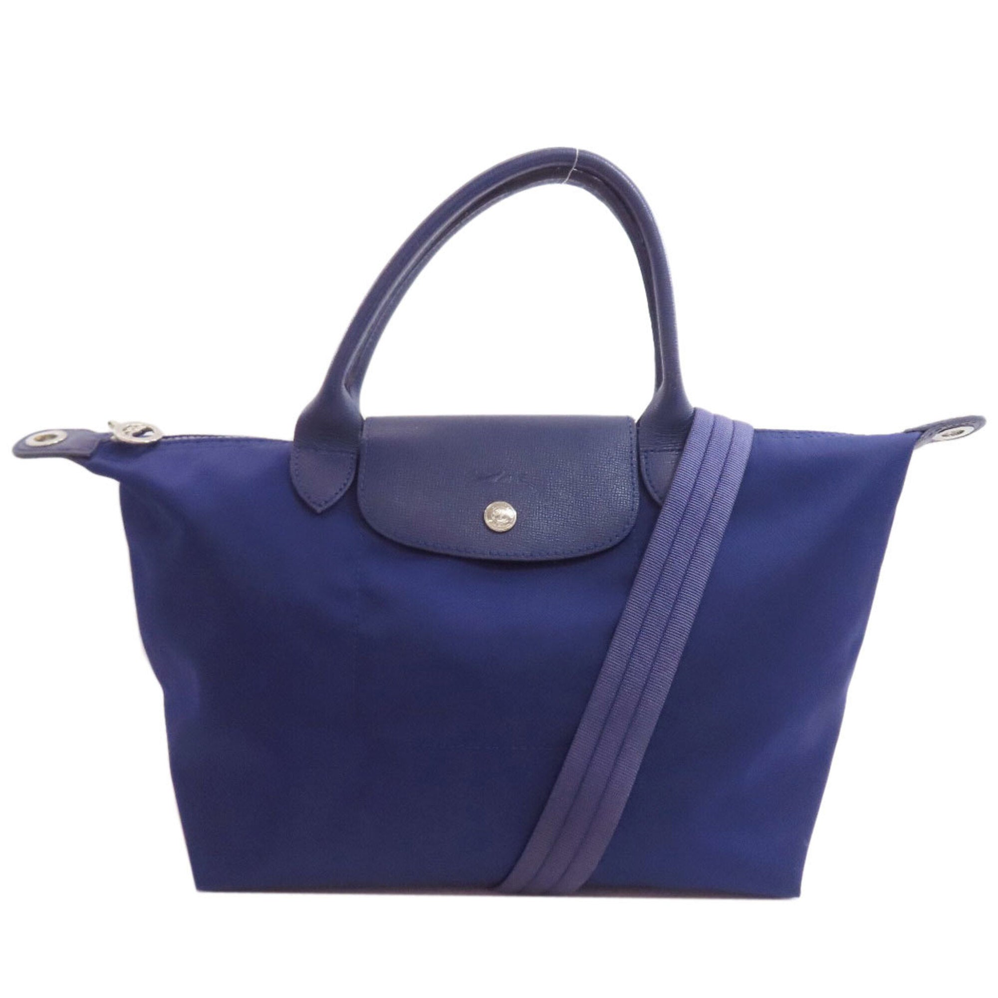 Longchamp Blue Nylon Tote Bag (Pre-Owned)