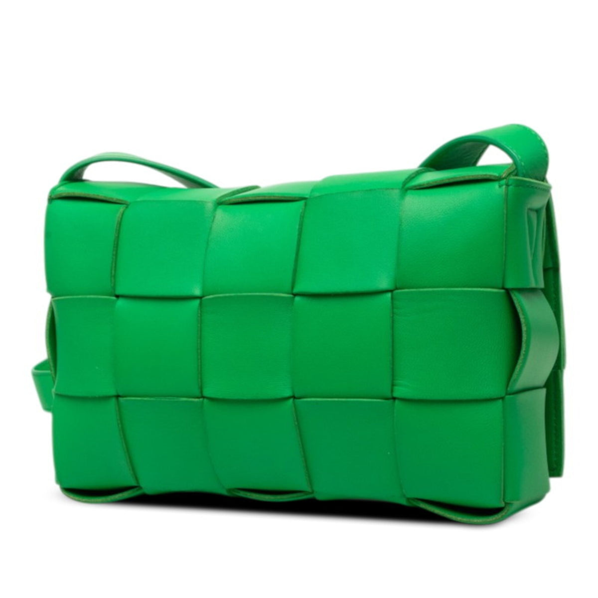 Bottega Veneta Green Leather Shoulder Bag (Pre-Owned)