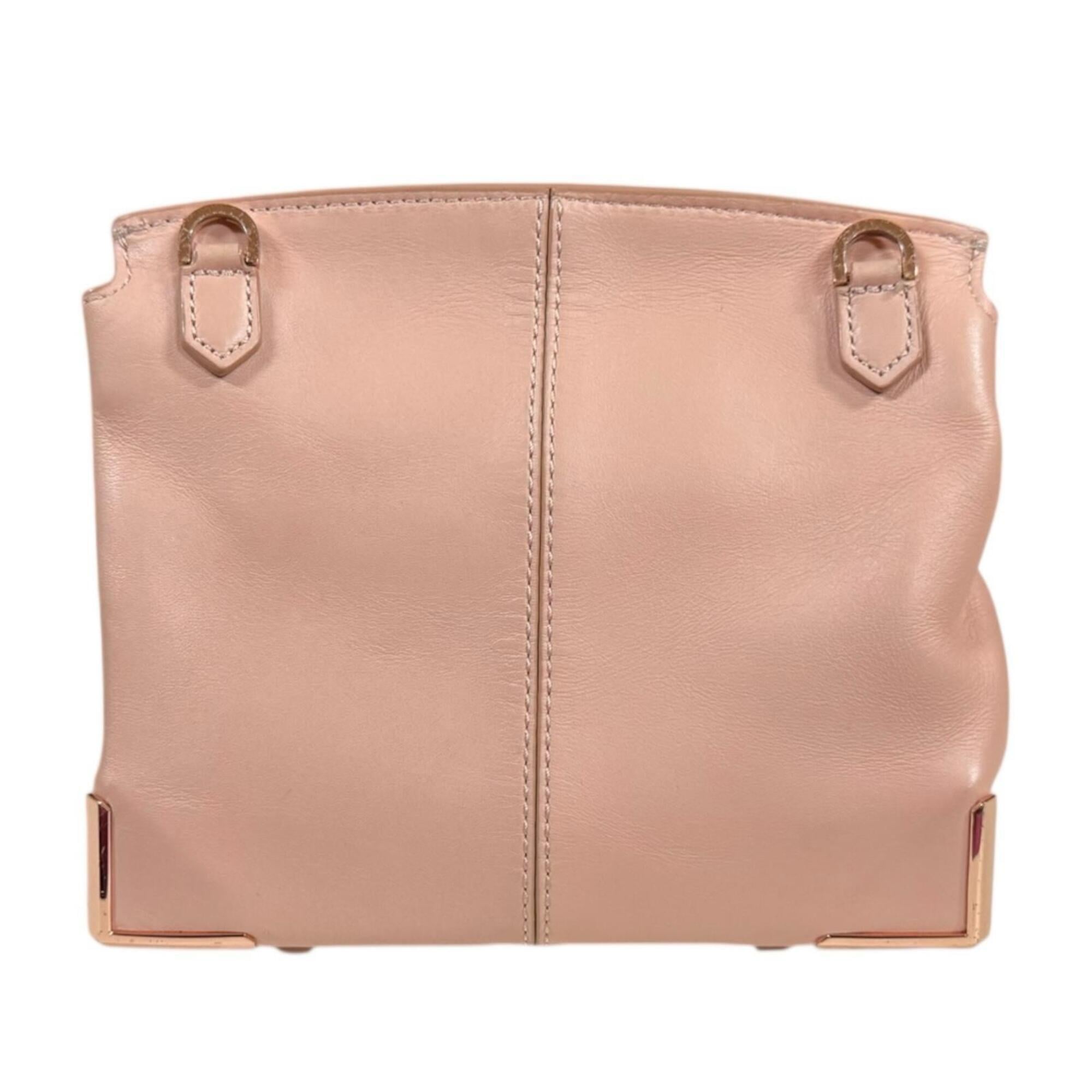Alexander Wang Pink Pink Beige Leather Shoulder Bag (Pre-Owned)