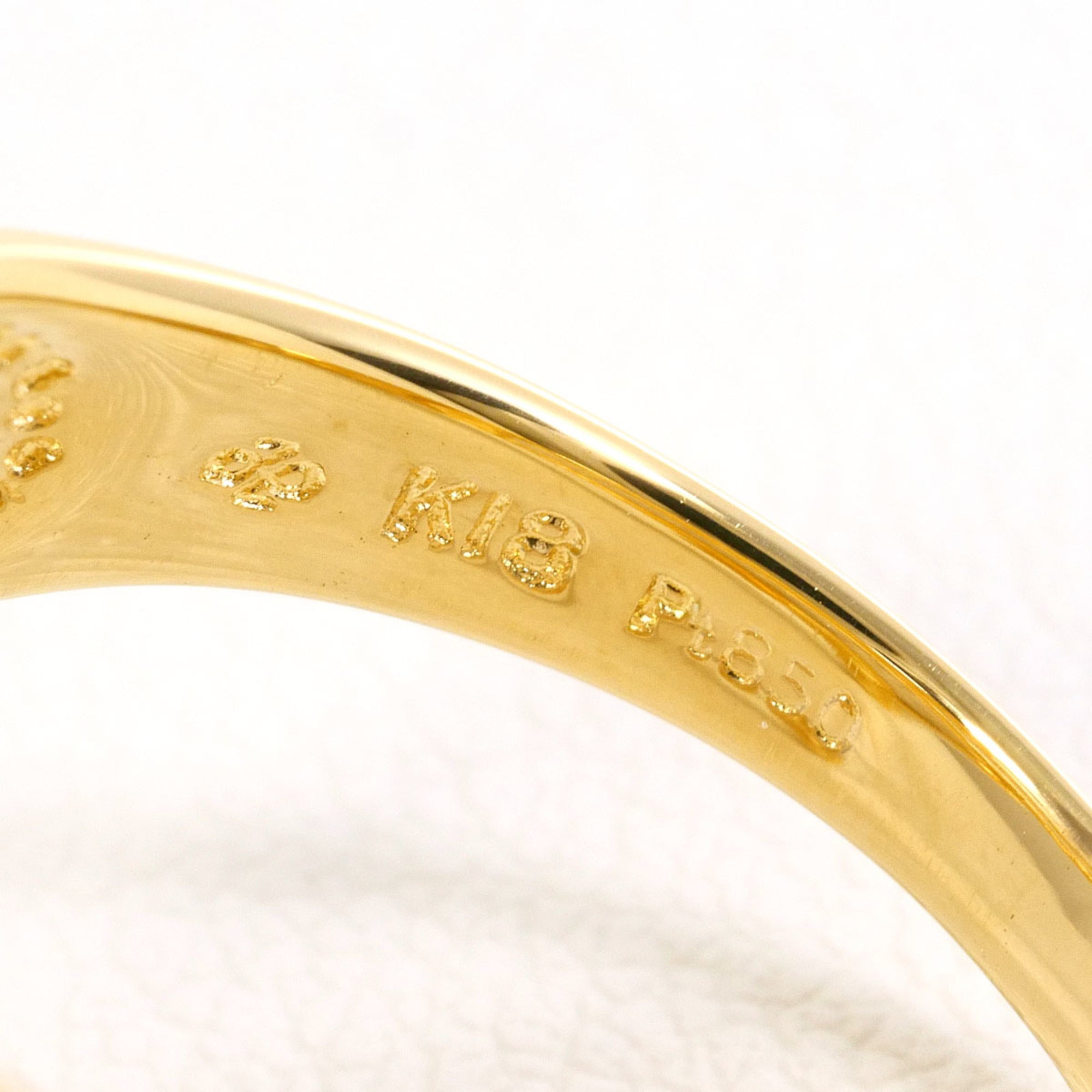 Unbranded Platinum Yellow Gold Yellow Gold (18K) Platinum 850 Band Ring (Pre-Owned)