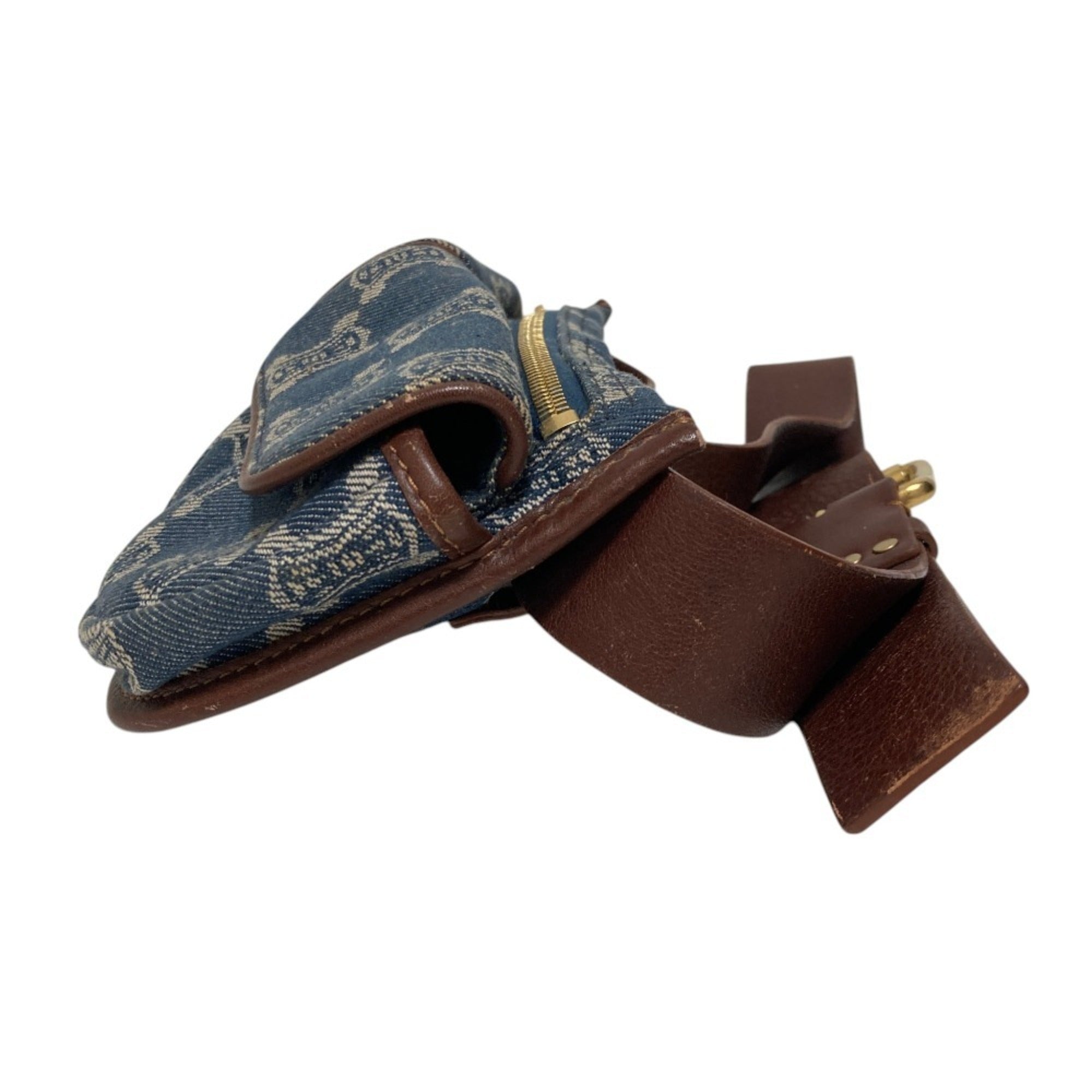 Celine Macadam Blue Denim Fanny Pack (Pre-Owned)