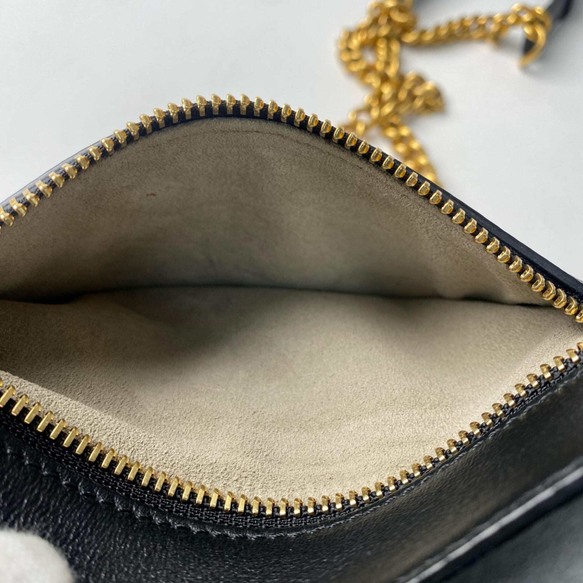 Anya Hindmarch Black Leather Shoulder Bag (Pre-Owned)