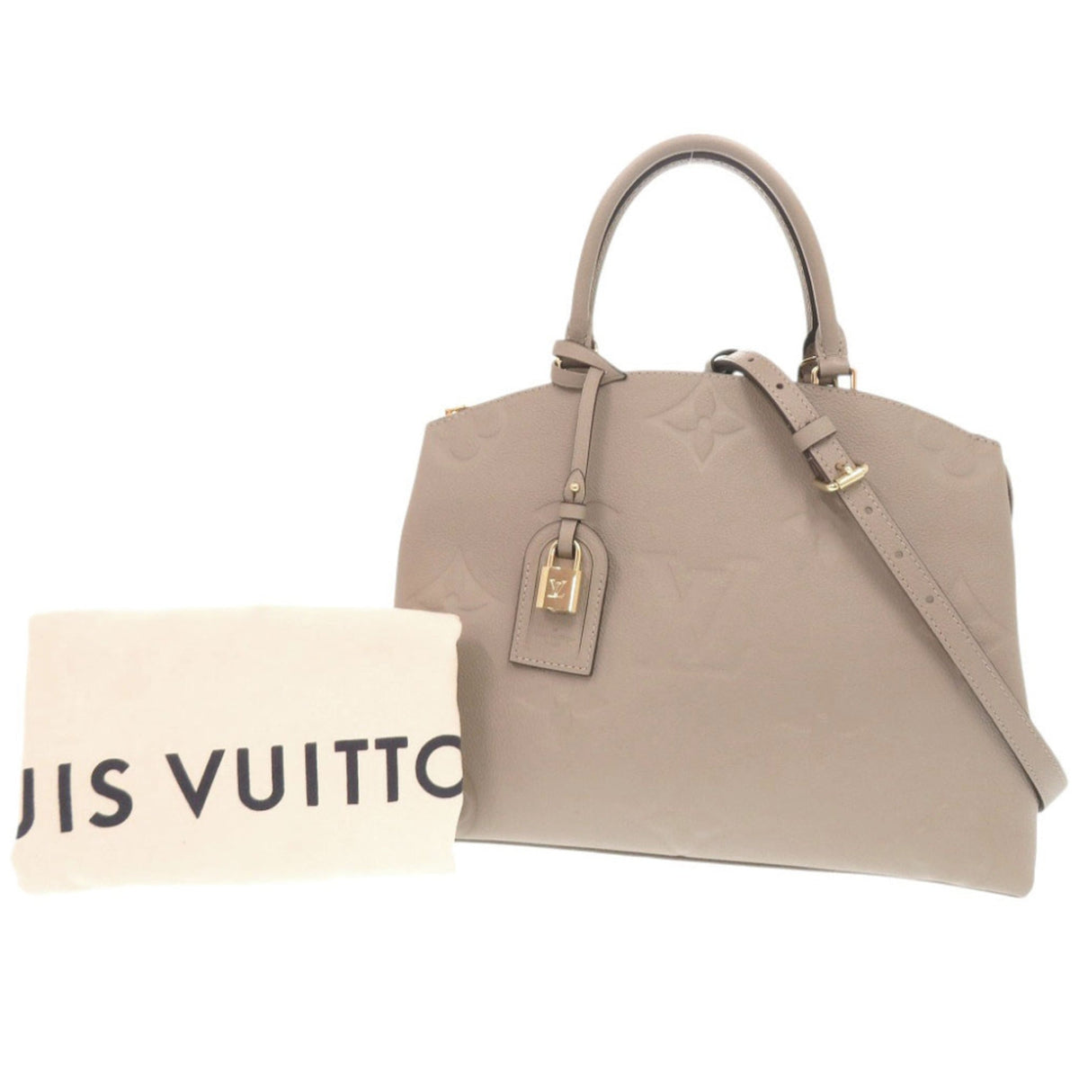 Louis Vuitton Tourterelle Monogram Empreinte Handbag (Pre-Owned)