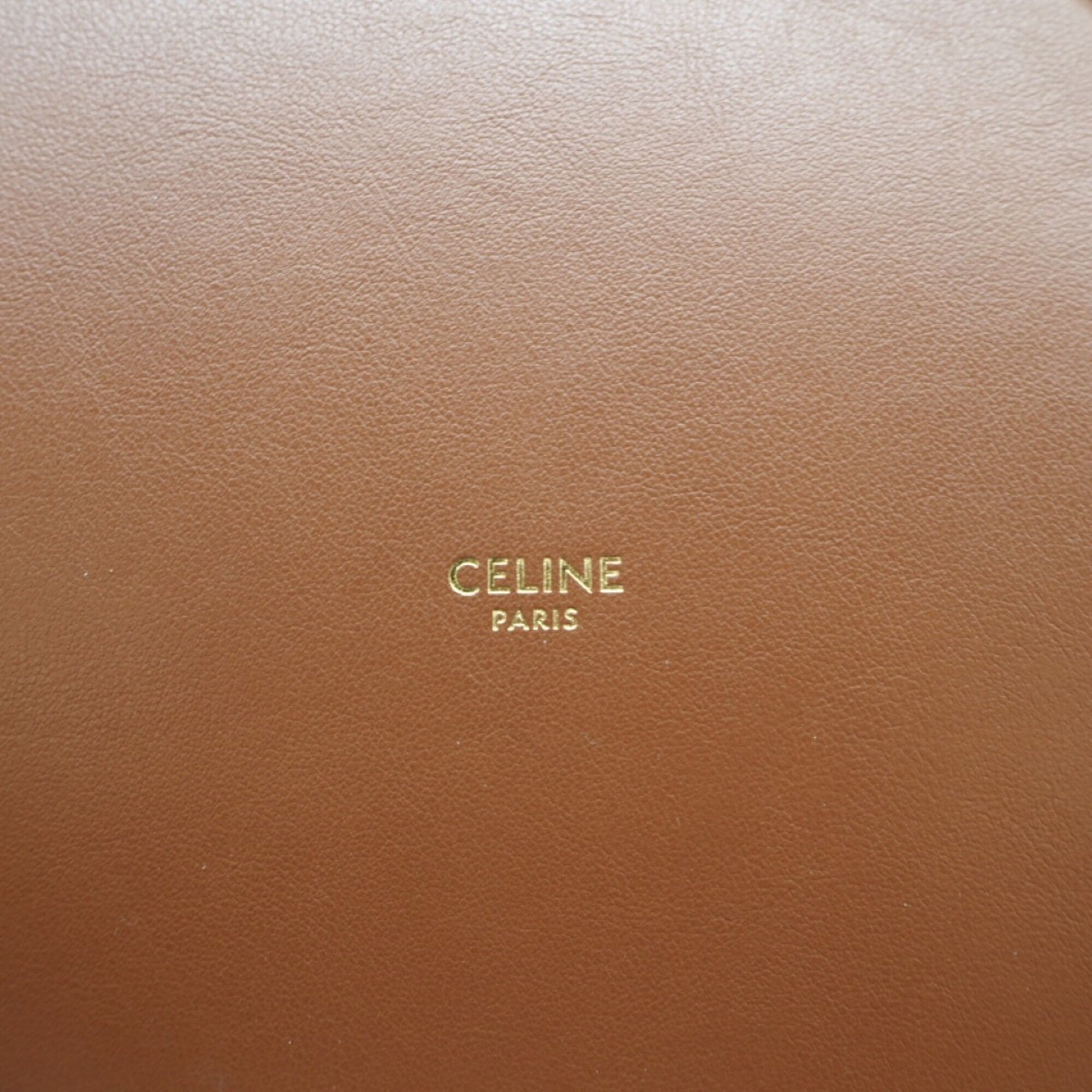 Celine Brown Leather Shoulder Bag (Pre-Owned)