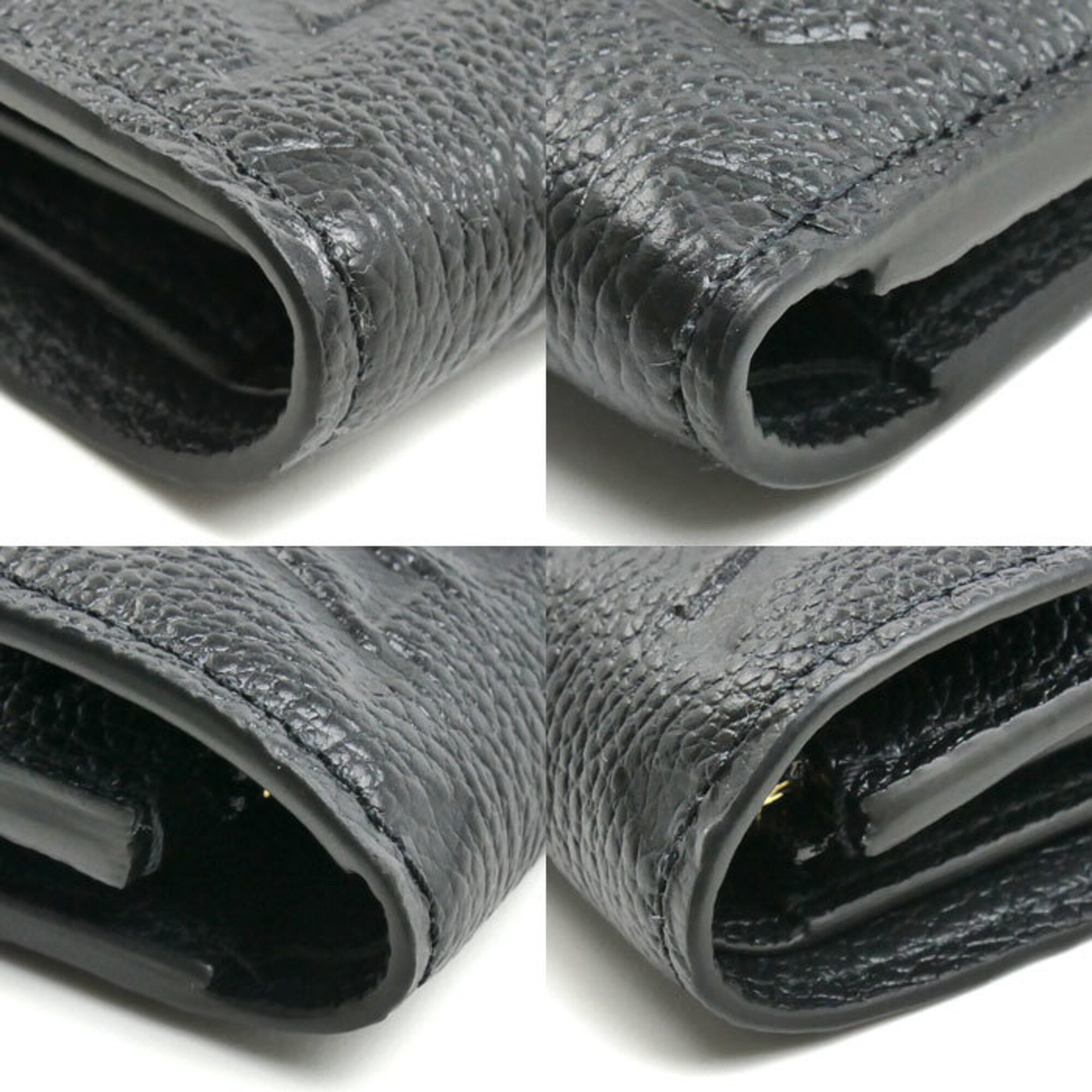 Louis Vuitton Noir Monogram Empreinte Wallet (Tri-Fold) (Pre-Owned)