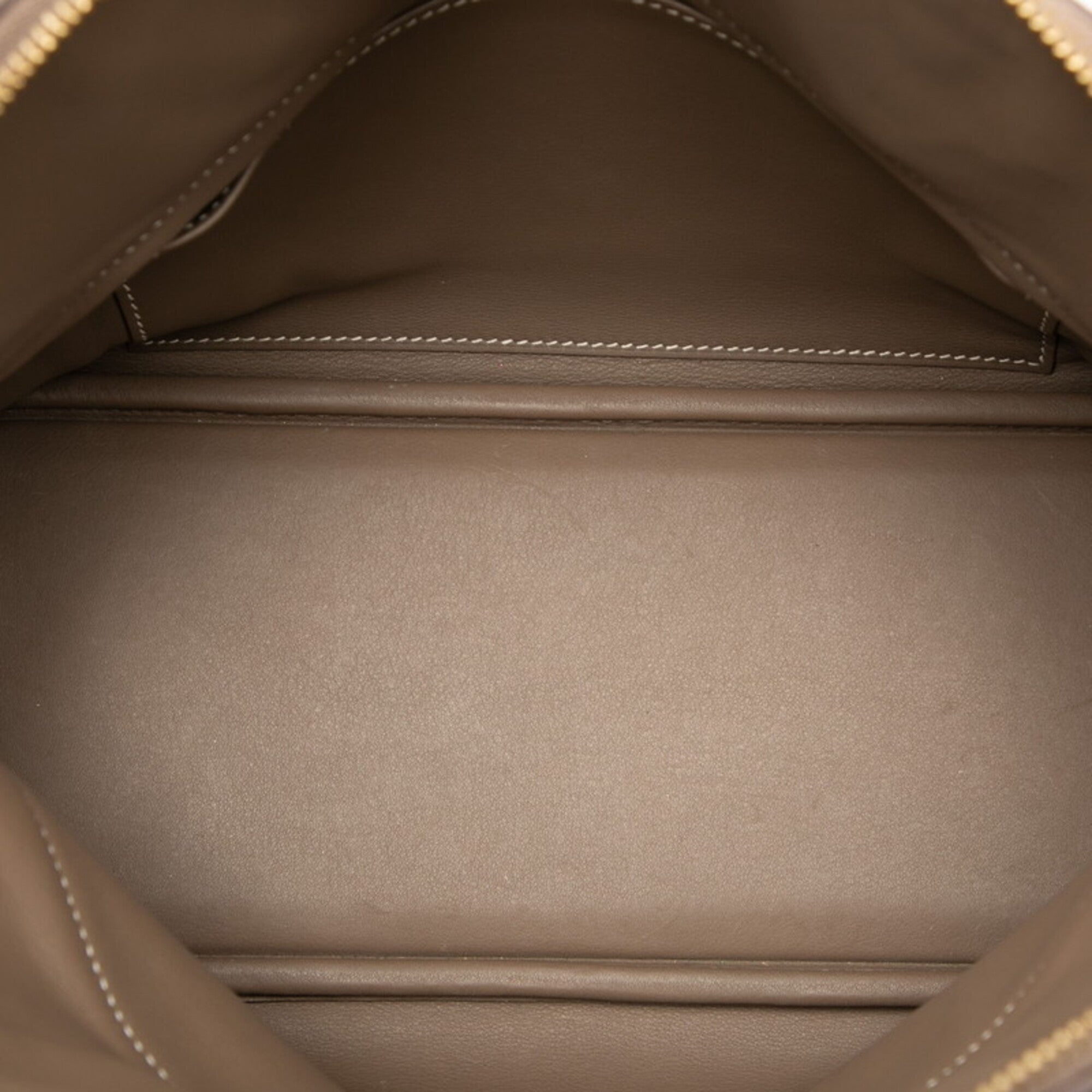 Hermes Bolide Etoupe Gray Grayish Taurillon Clemence Leather Handbag Shoulder Bag (Pre-Owned)