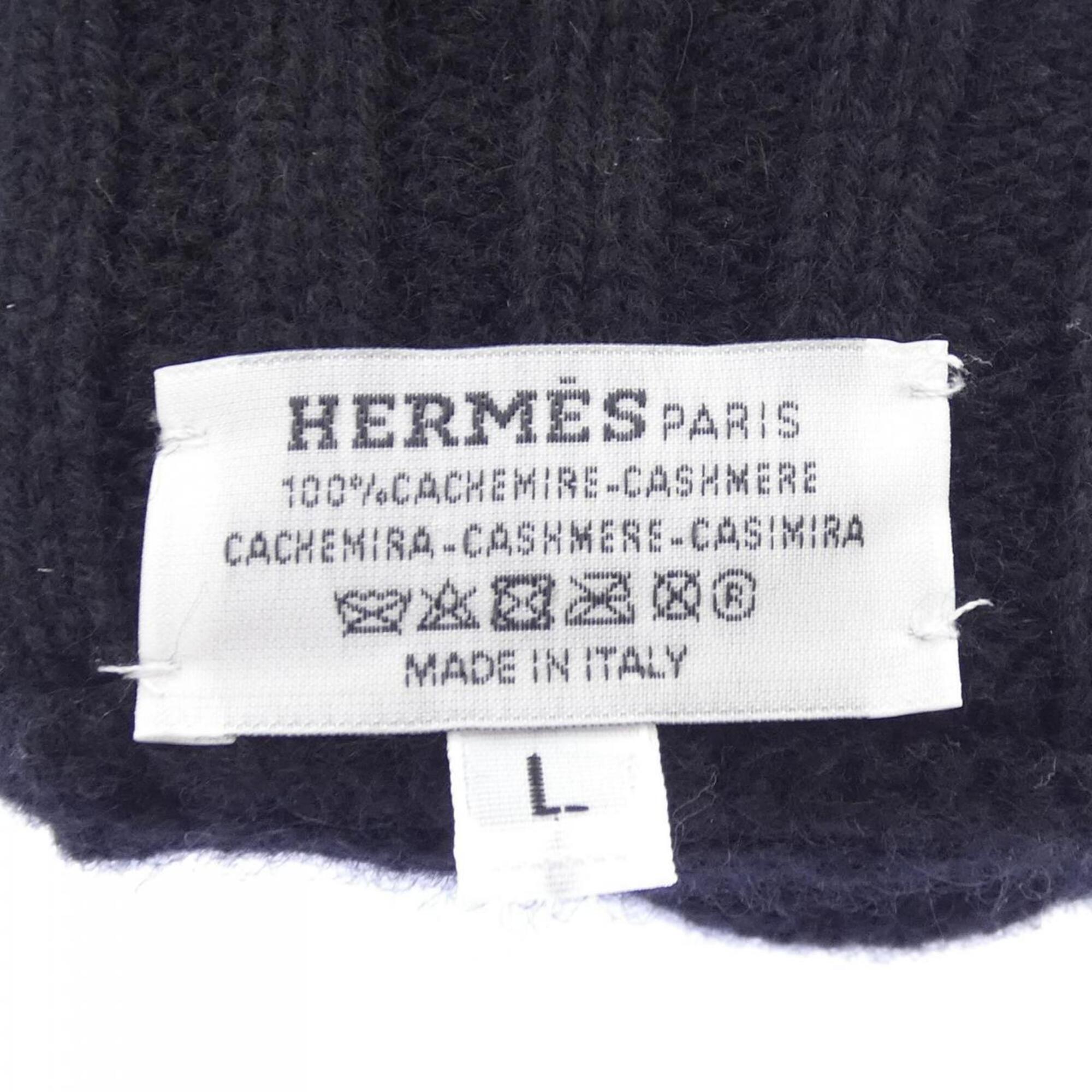 Hermes Black Cashmere Warm Gloves (Pre-Owned)