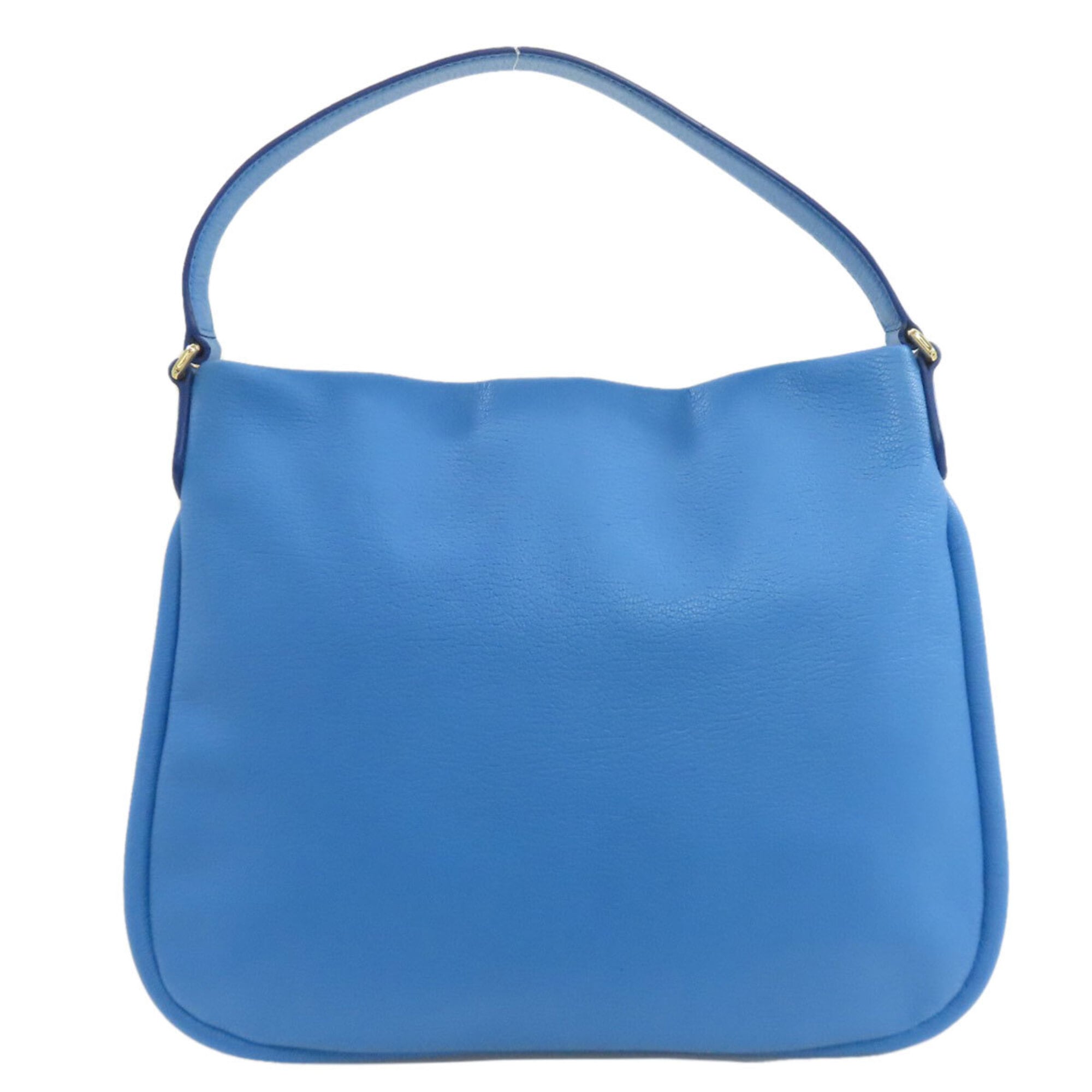 Bally Blue Leather Handbag (Pre-Owned)
