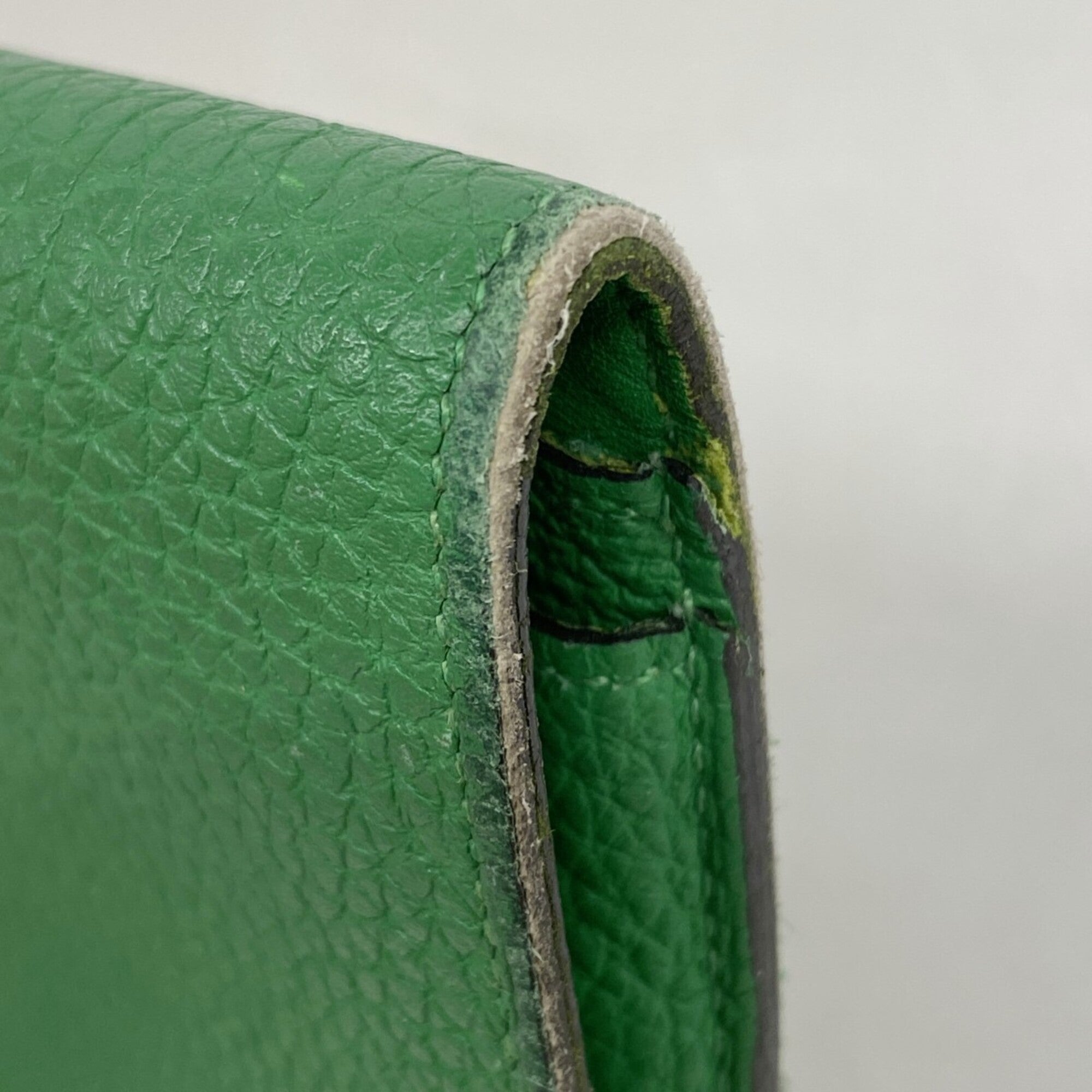 Hermes Bambou Togo Leather Long Wallet (Bi-Fold) (Pre-Owned)
