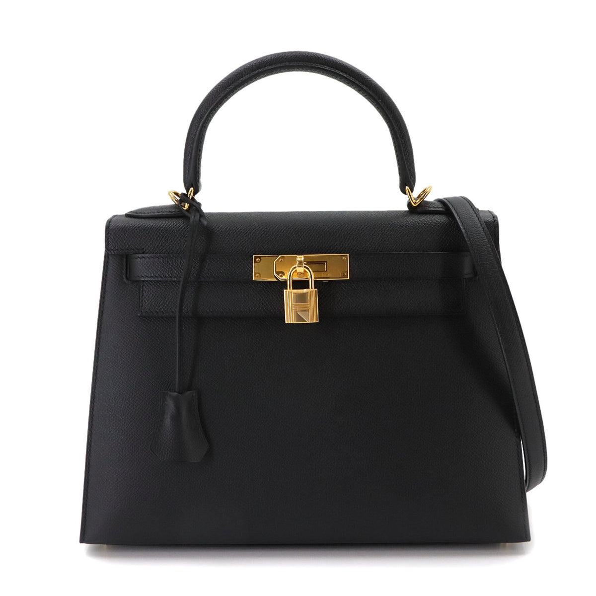 Hermes Black Epsom Leather Handbag (Pre-Owned)
