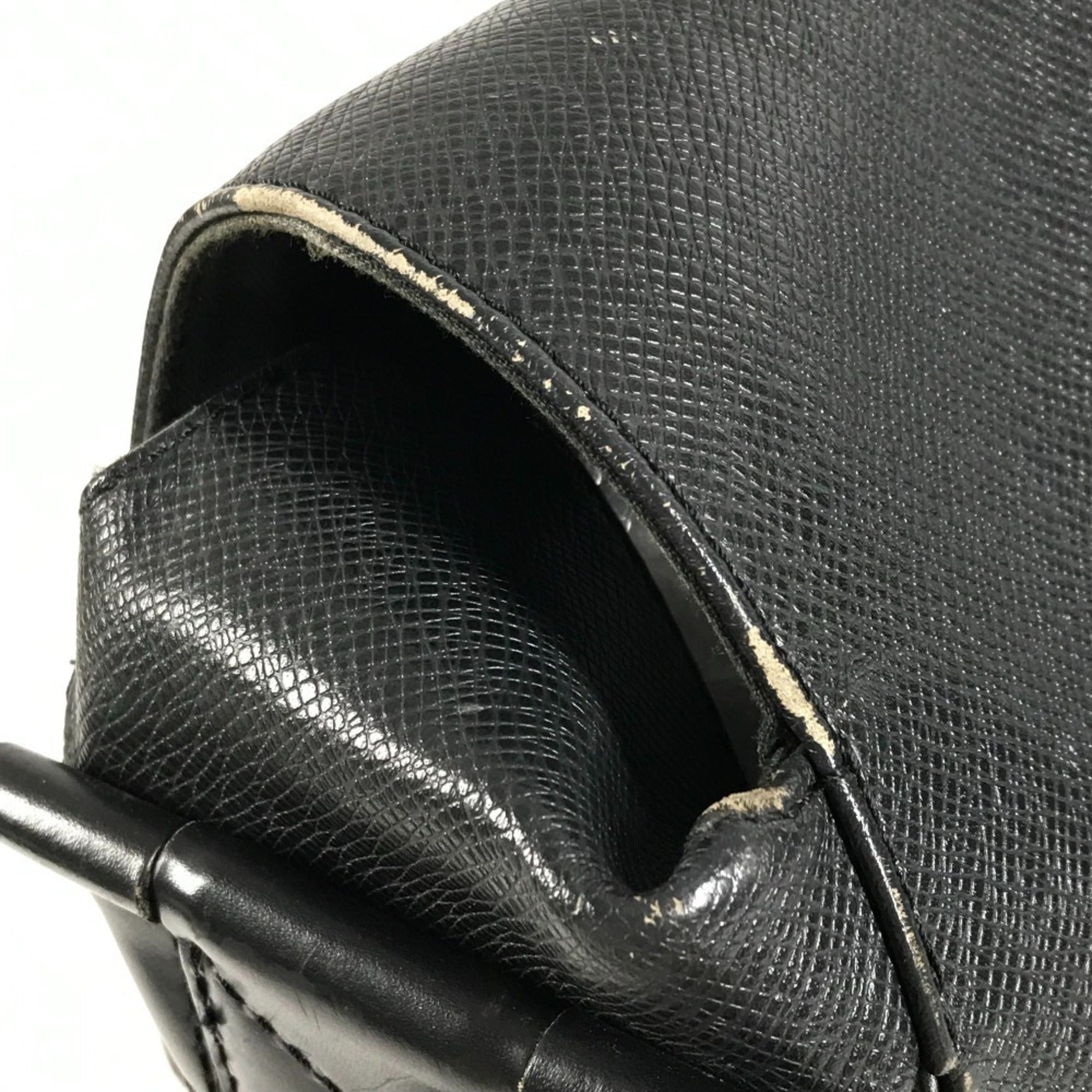 Louis Vuitton Taiga Ardoise Black Khaki Taiga Leather Nylon Messenger Bag Shoulder Bag (Pre-Owned)