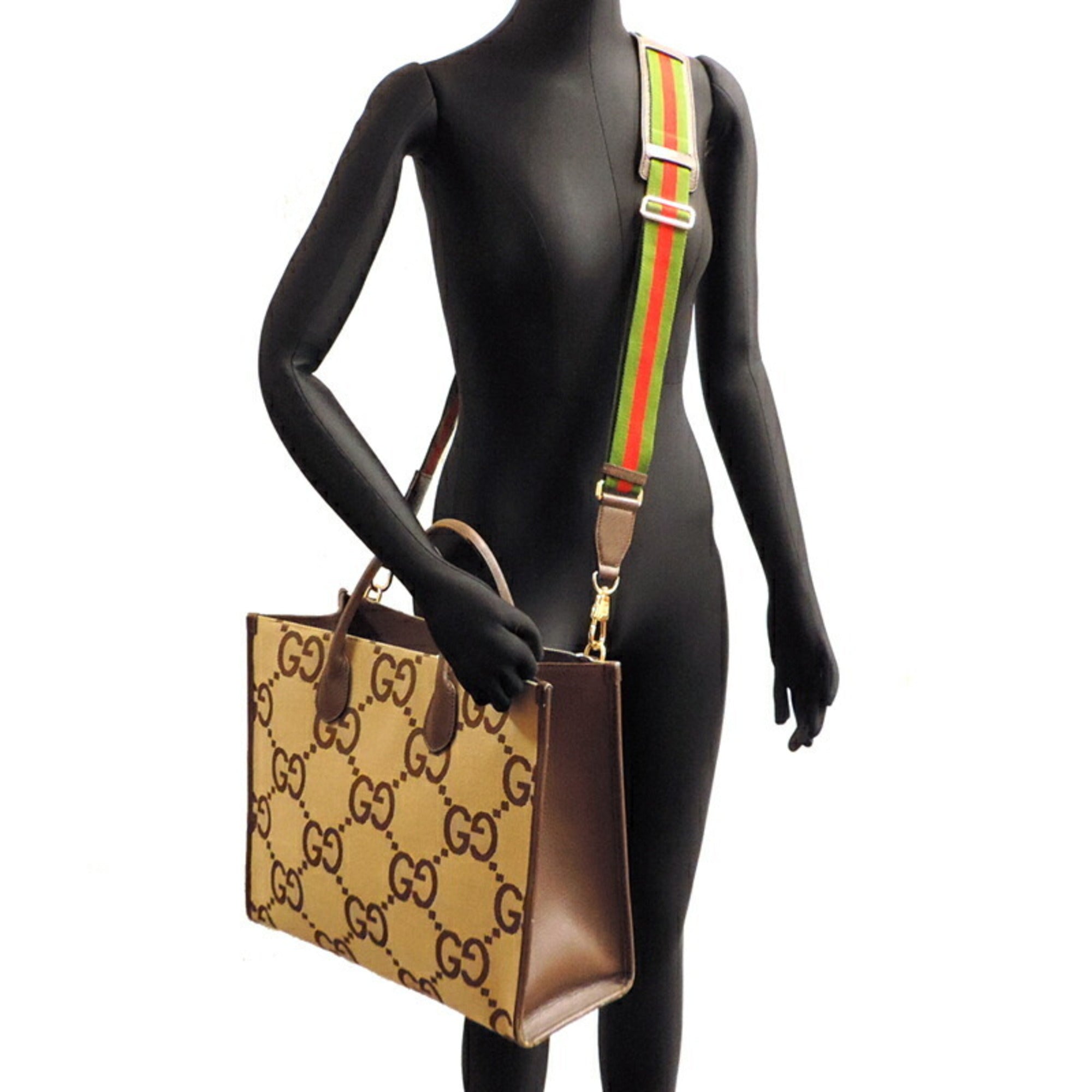 Gucci Beige Leather Tote Bag (Pre-Owned)