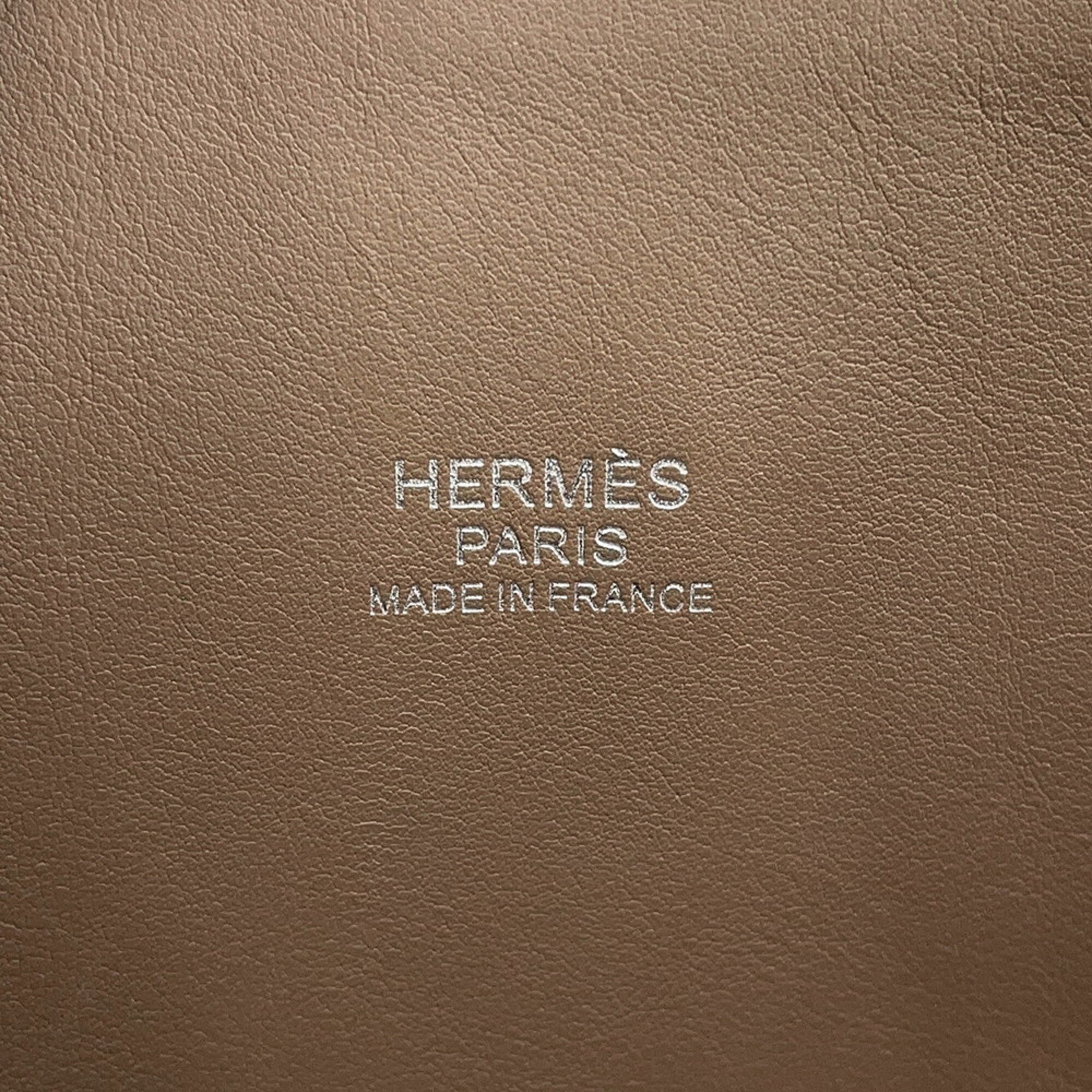 Hermes Bolide Etoupe Gray Taurillon Clemence Leather Handbag Shoulder Bag (Pre-Owned)