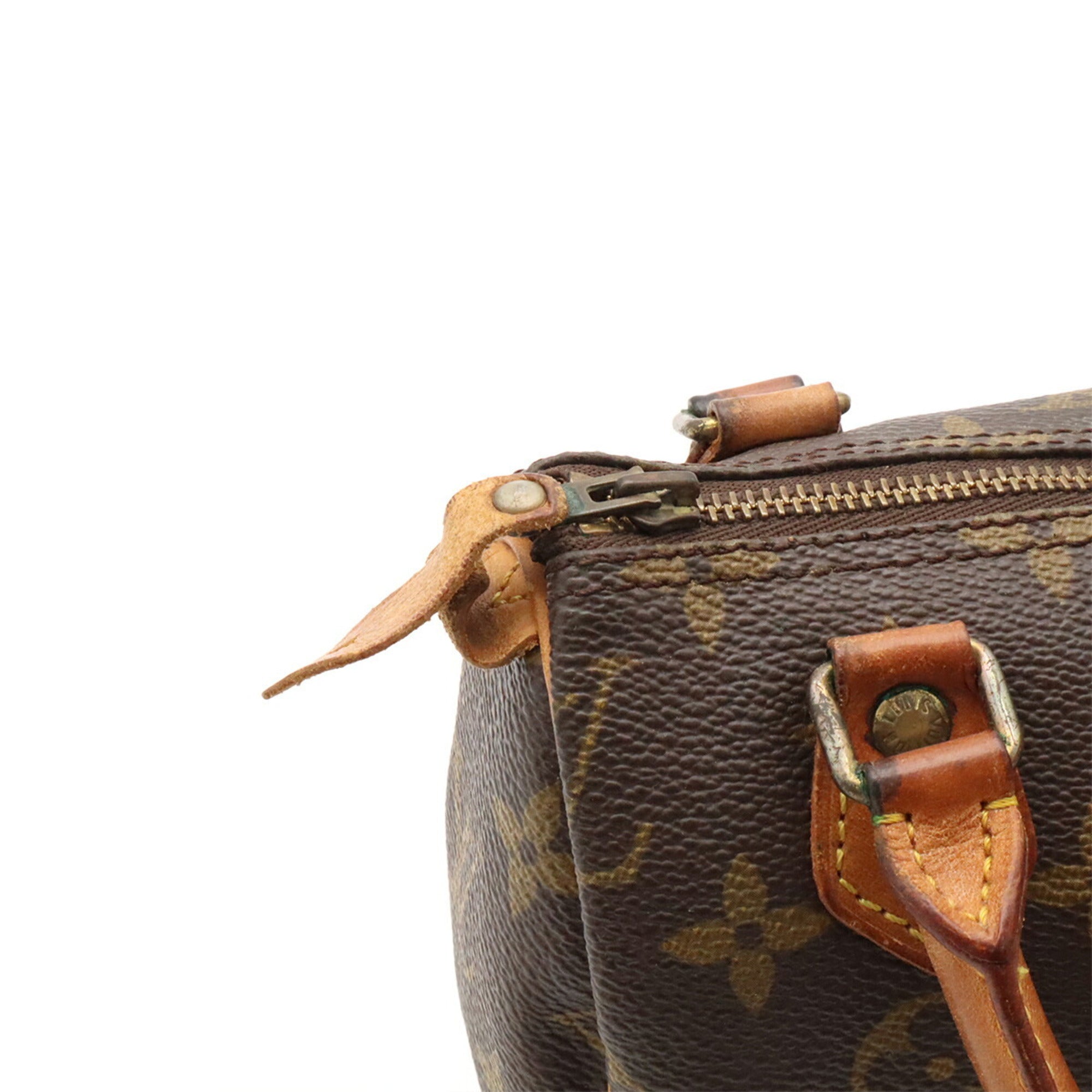 Louis Vuitton Brown Monogram Canvas Handbag Pouch Shoulder Bag (Pre-Owned)