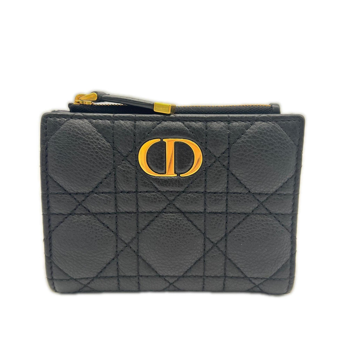 Christian Dior Black Leather Wallet (Bi-Fold) (Pre-Owned)