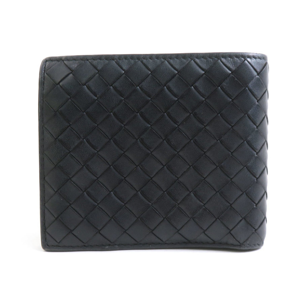 Bottega Veneta Black Intrecciato Wallet (Bi-Fold) (Pre-Owned)