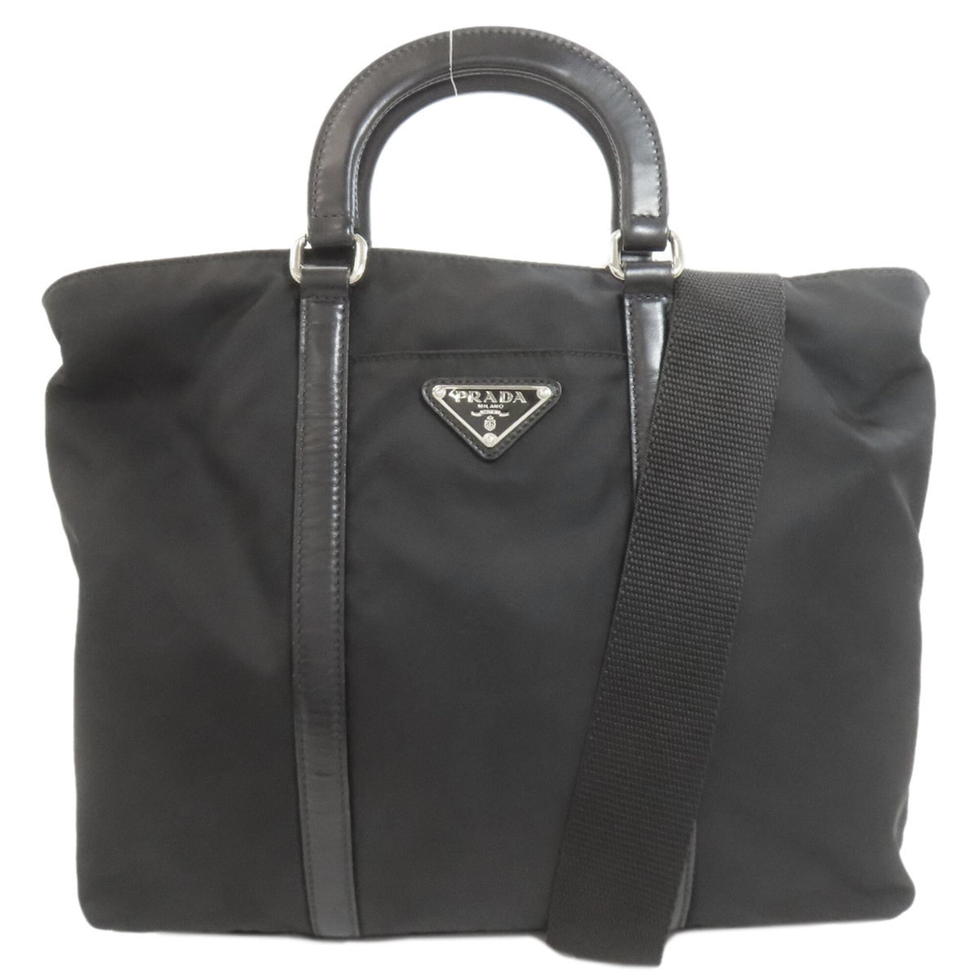 Prada Black Nylon Handbag (Pre-Owned)