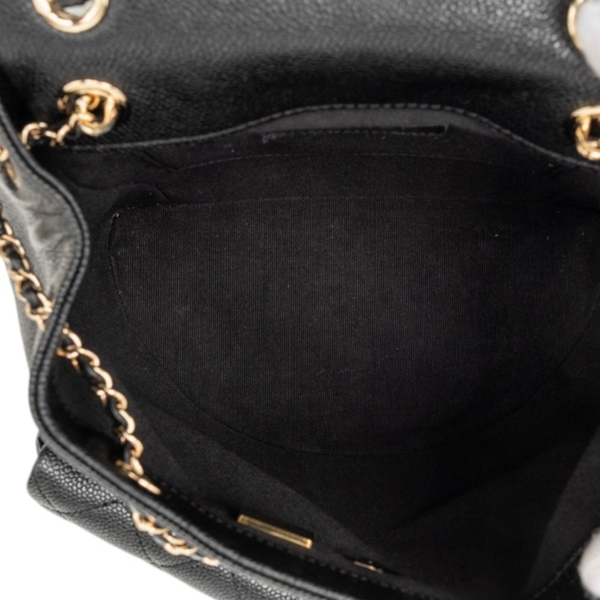 Chanel Black Grained Calfskin Backpack (Pre-Owned)