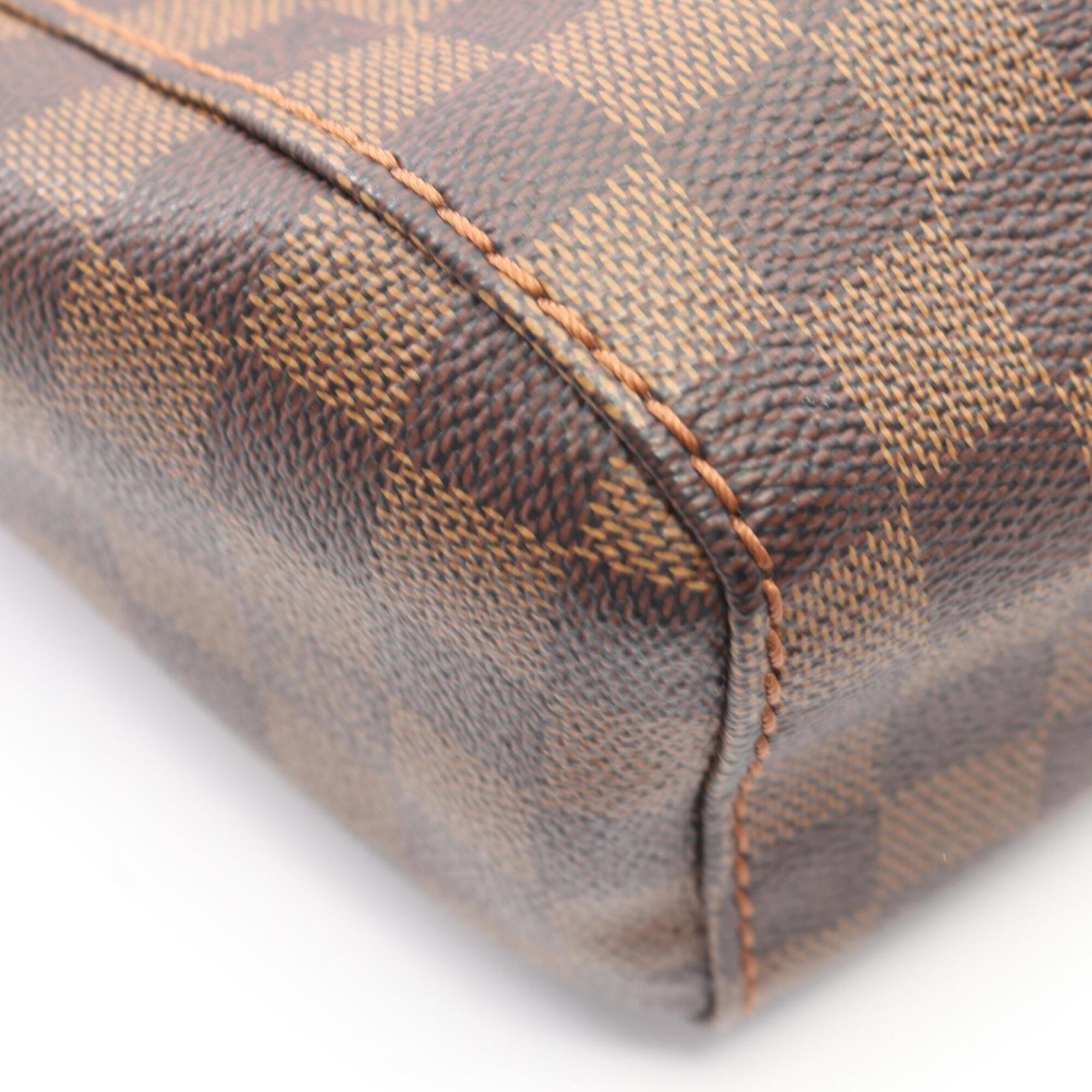 Louis Vuitton Brown Damier Canvas Coated Canvas Leather Handbag Shoulder Bag (Pre-Owned)