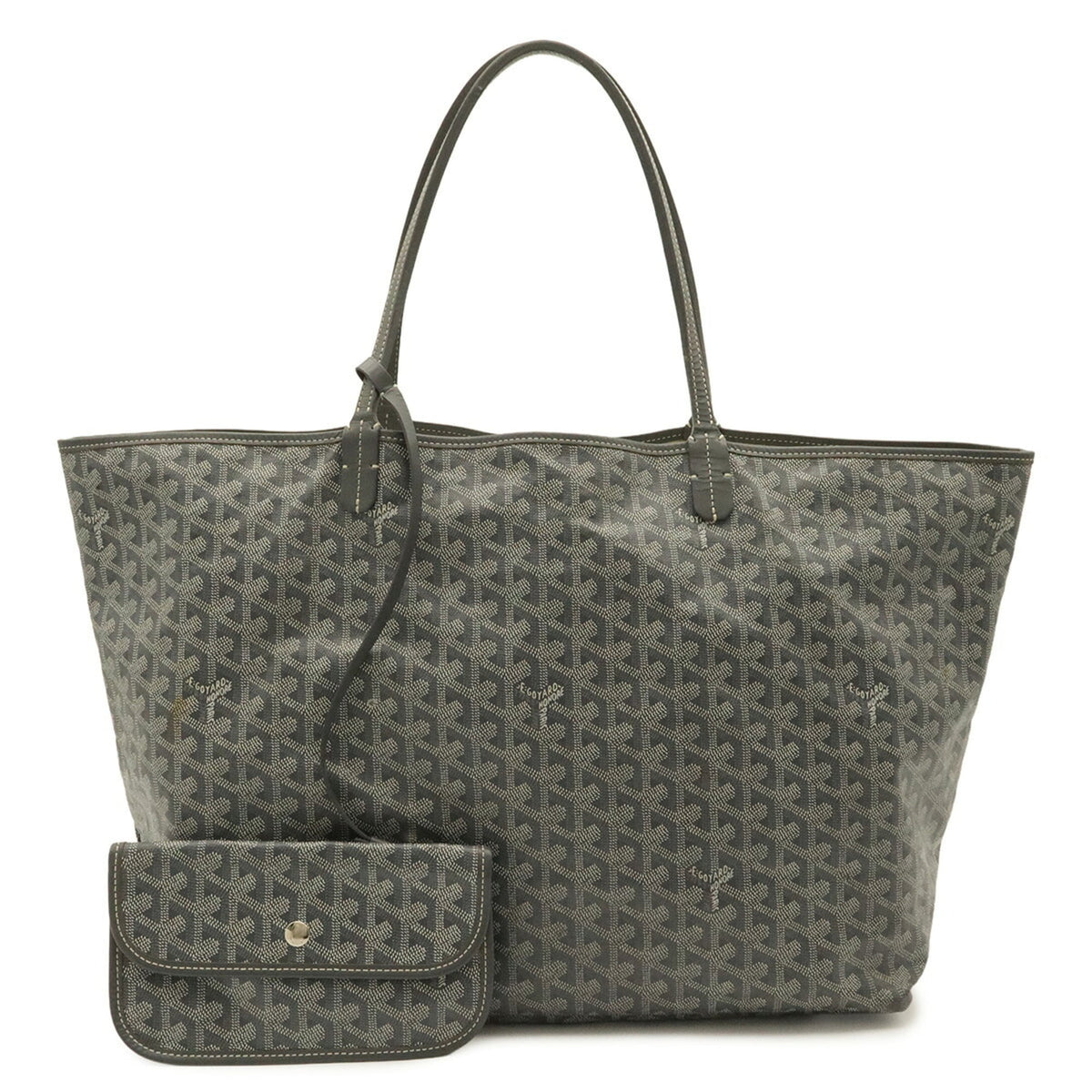 Goyard Gray White Yellow Coated Canvas Pouch Shoulder Bag Tote Bag (Pre-Owned)